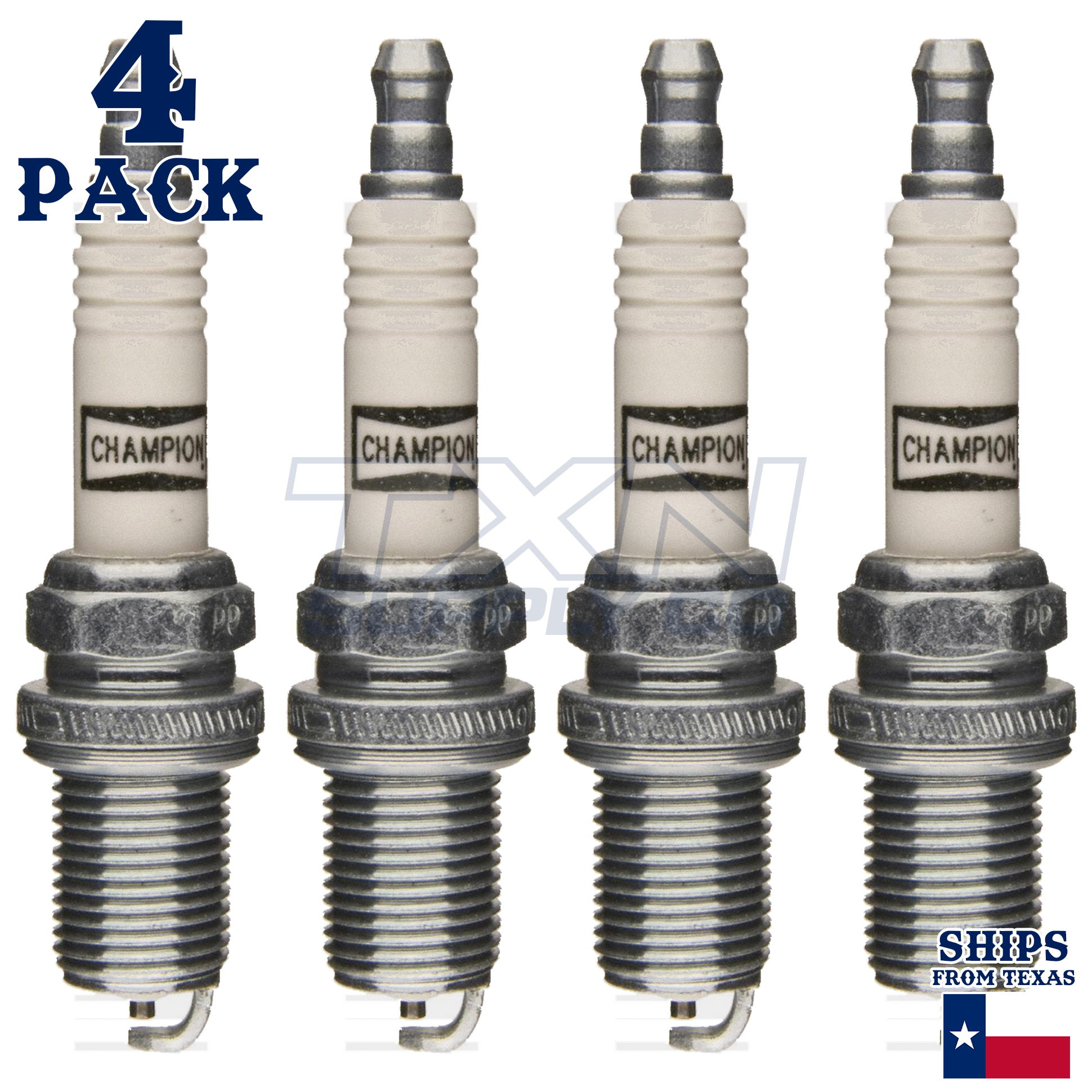 4 Pack Spark Plugs Champion Platinum Set for SATURN SC1 1993-2002 L4-1.9L - Image 2