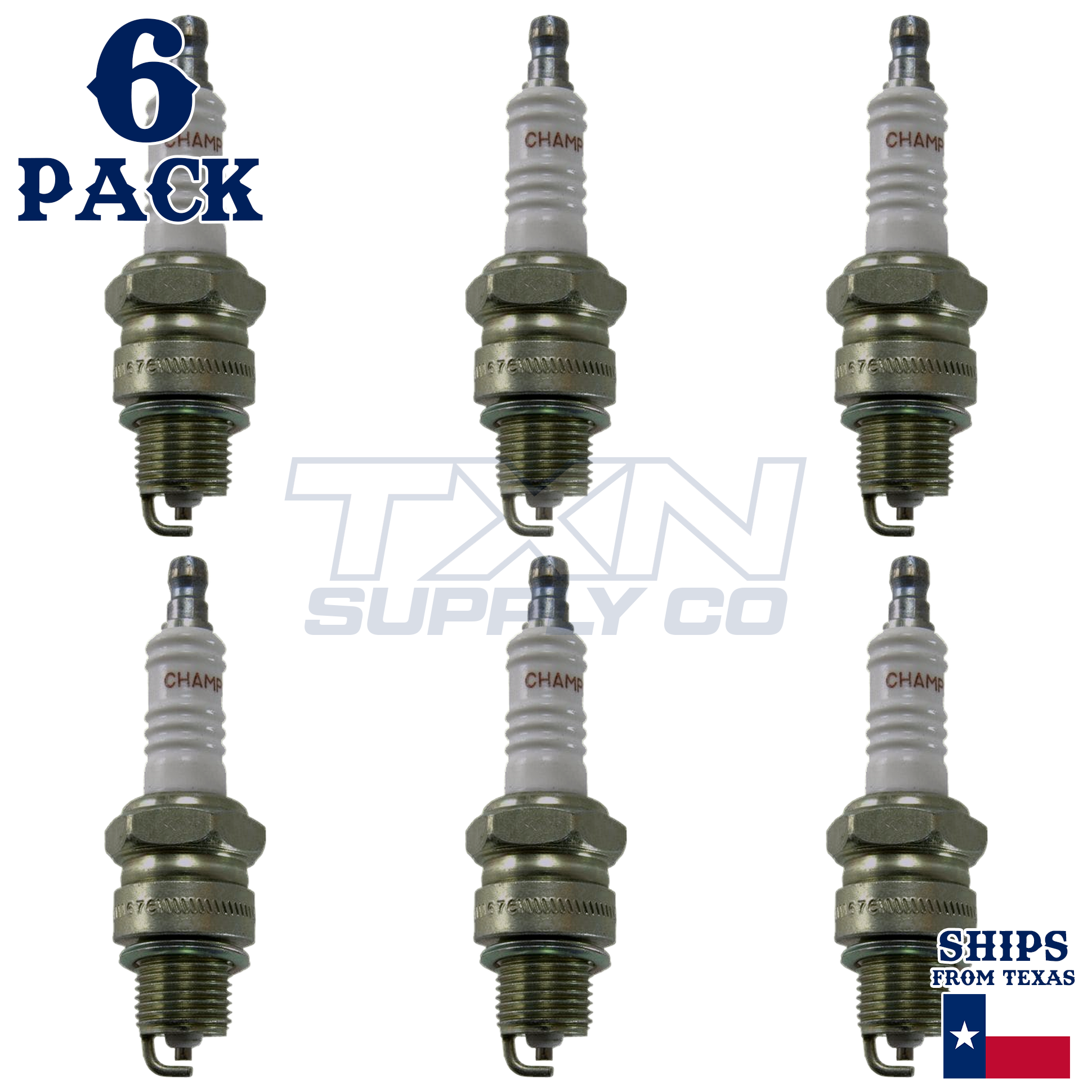 Champion 312 Spark Plugs 6 Pack - Image 1