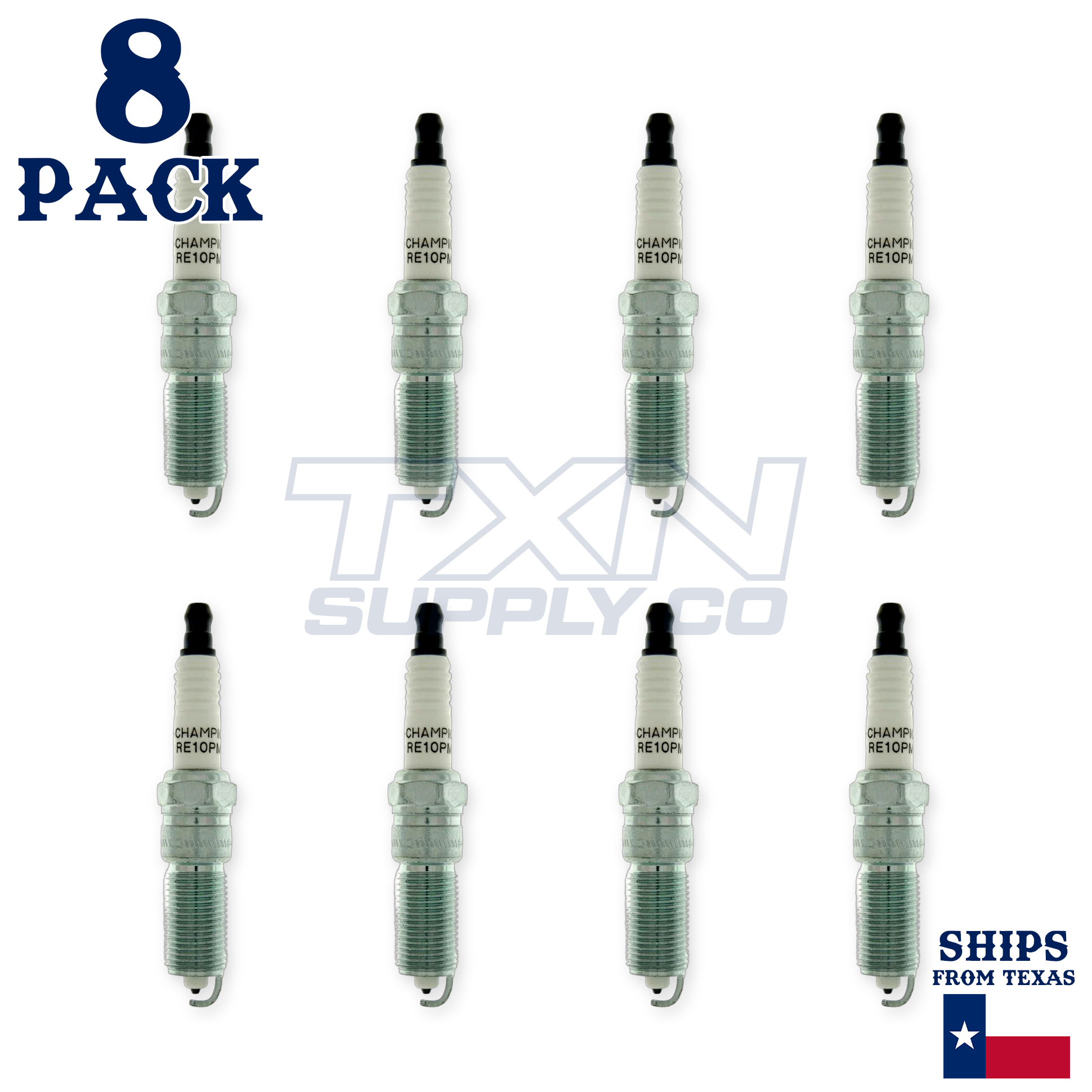 Champion 3132 Platinum Spark Plugs RE10PMC5 - 8 Pack - Image 2