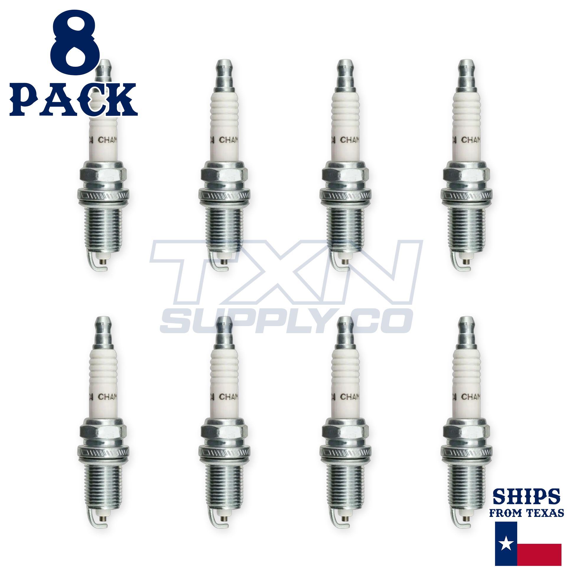 Champion 318 Copper Plus Spark Plugs ZFR5F11 - 8 Pack - Image 2