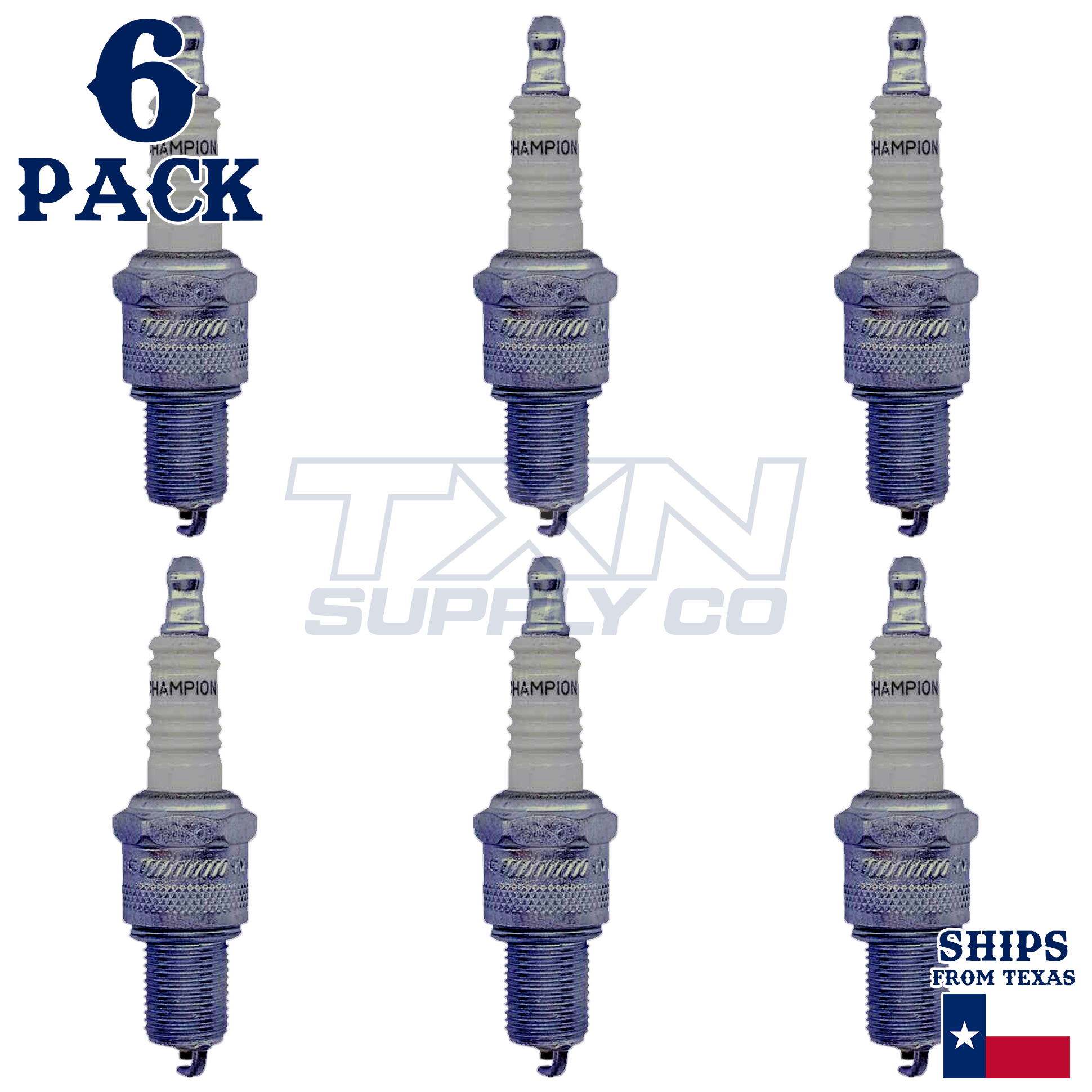 Champion 322 Spark Plugs 6 Pack - Image 1