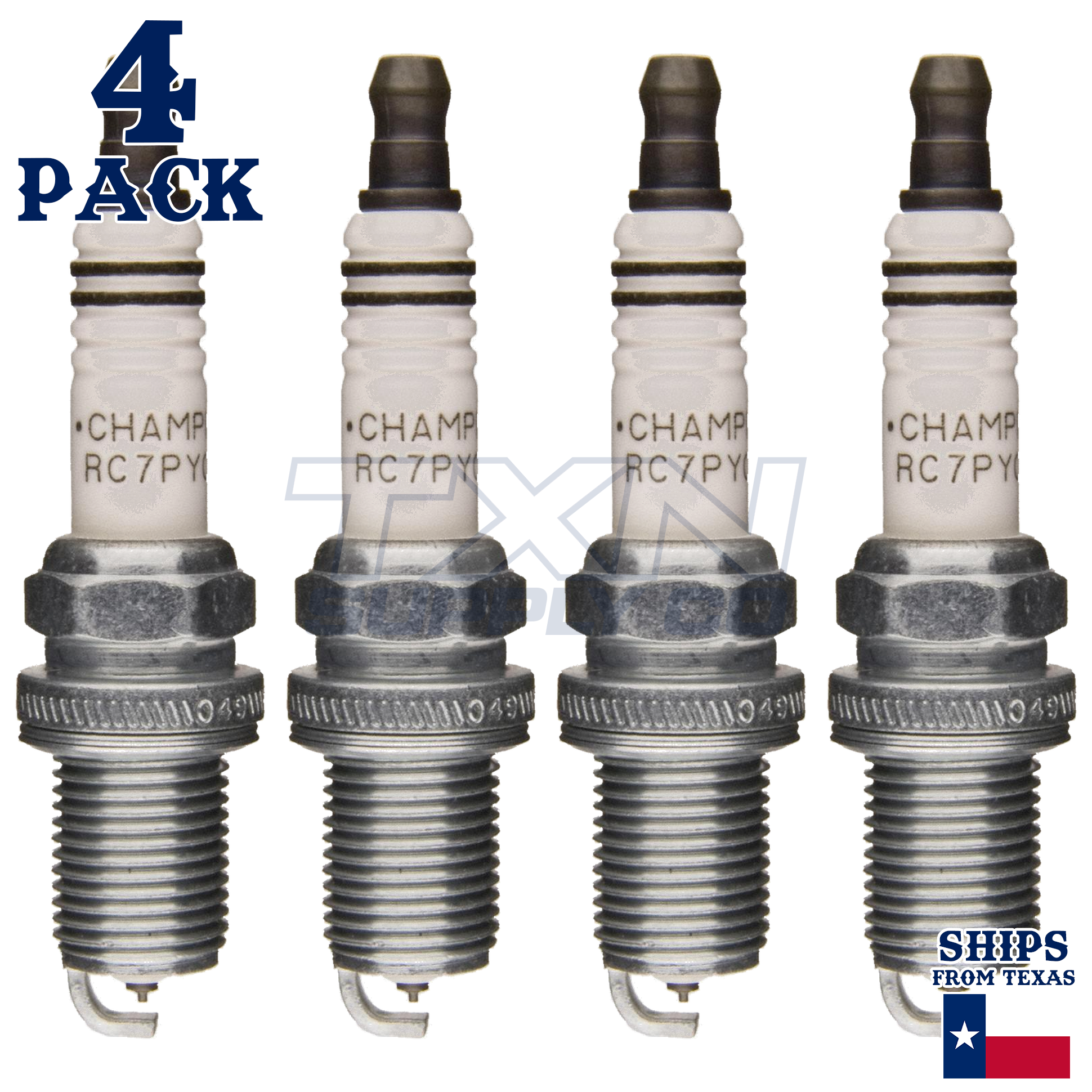 Champion 3340 Platinum Spark Plugs RC7PYCB4 - 4 Pack - Image 2