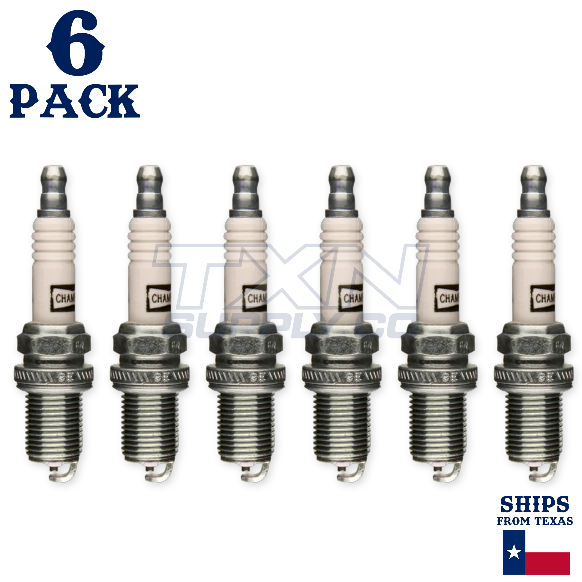 Champion 3344 Platinum Spark Plugs RC9PYC - 6 Pack - Image 2