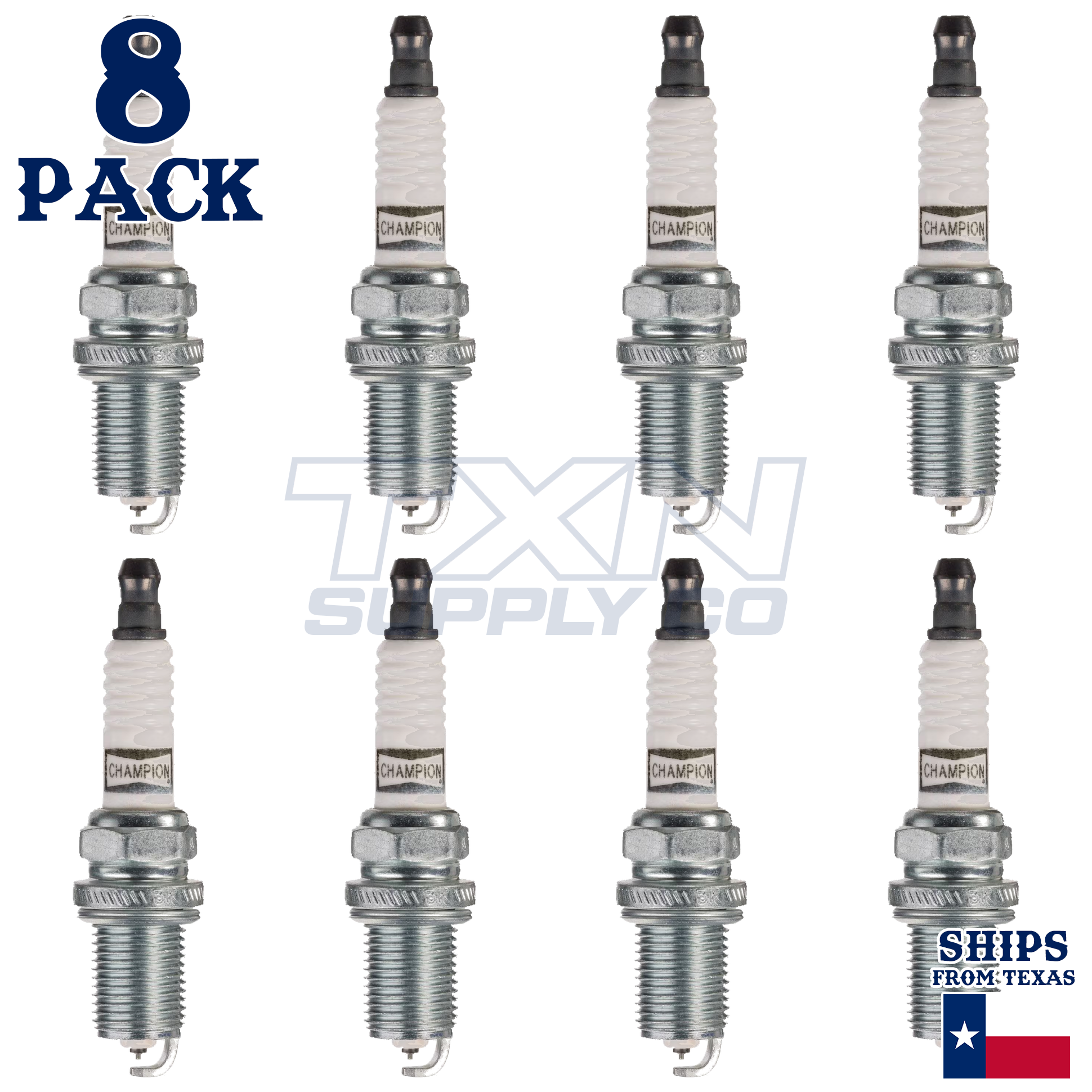 Champion 3346 Platinum Spark Plugs RC10PYC - 8 Pack - Image 2