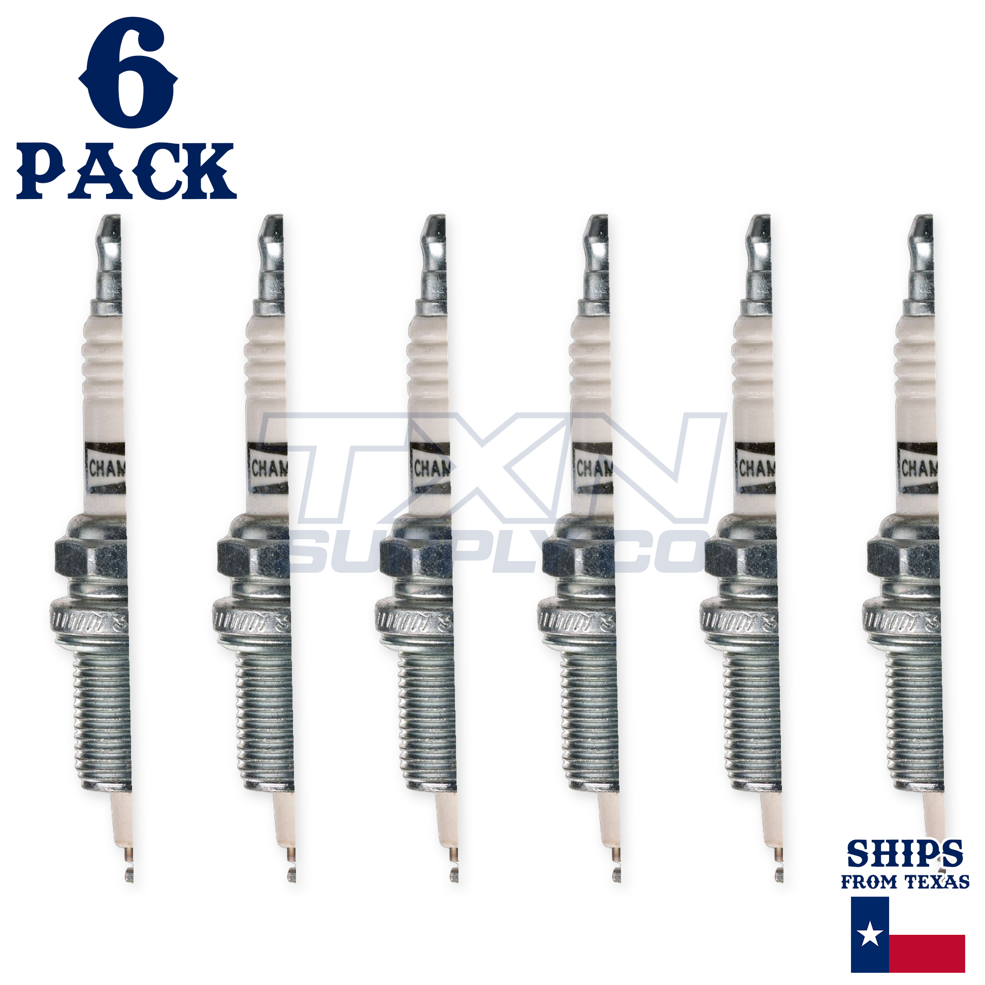 Champion 3412 Platinum Spark Plugs RC10PEC - 6 Pack - Image 2