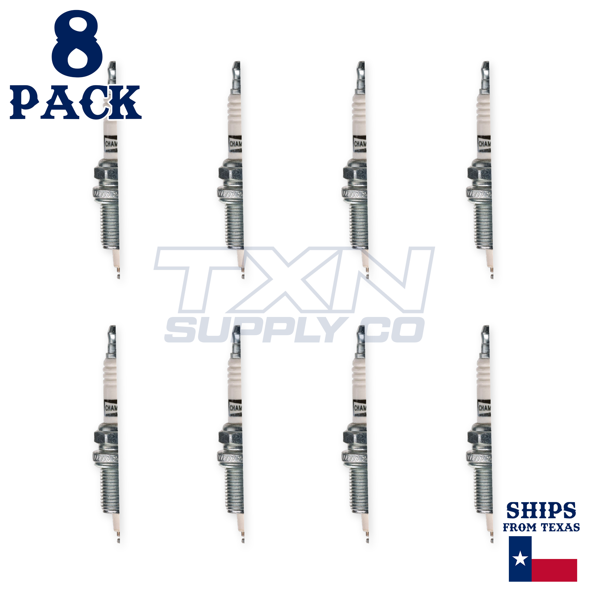 Champion 3412 Platinum Spark Plugs RC10PEC - 8 Pack - Image 2