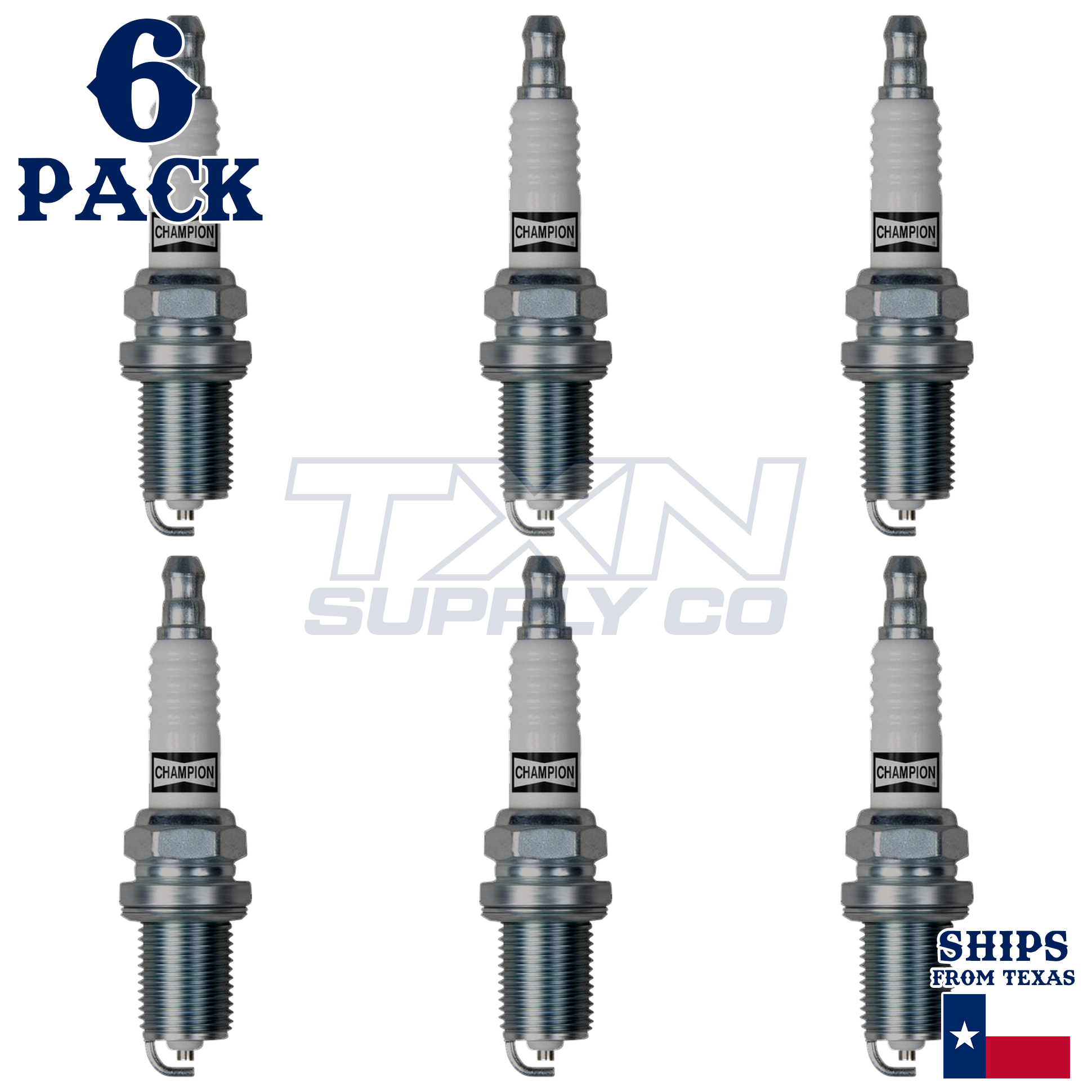 Champion 344 Spark Plugs 6 Pack - Image 1