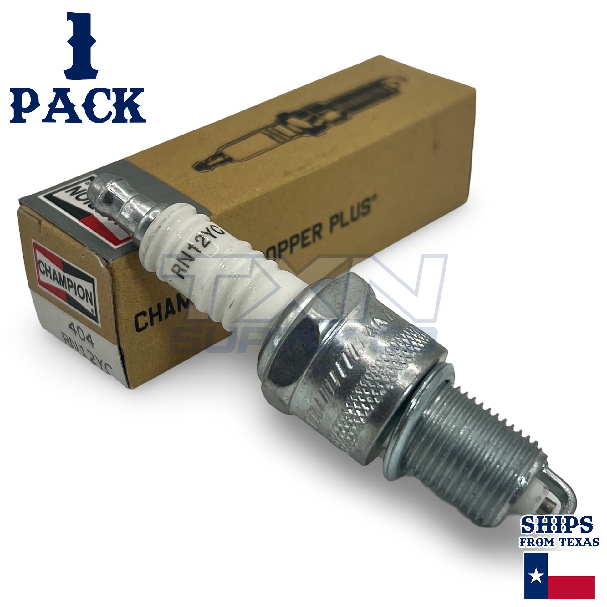 Champion 404 Copper Plus Spark Plug RN12YC - 1 Pack - Image 1