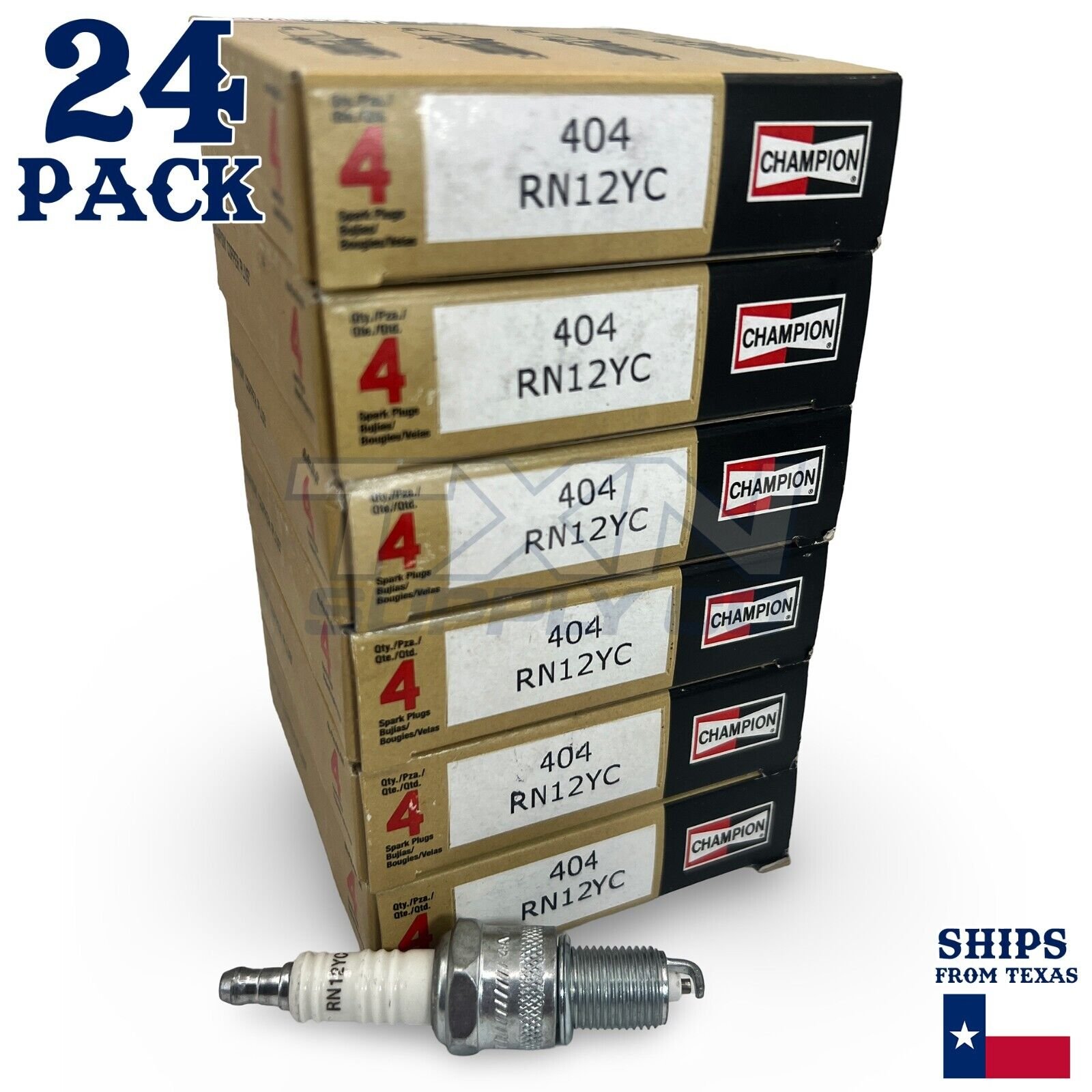 Champion 404 Copper Plus Spark Plug RN12YC - 24 Pack - Shop Pack