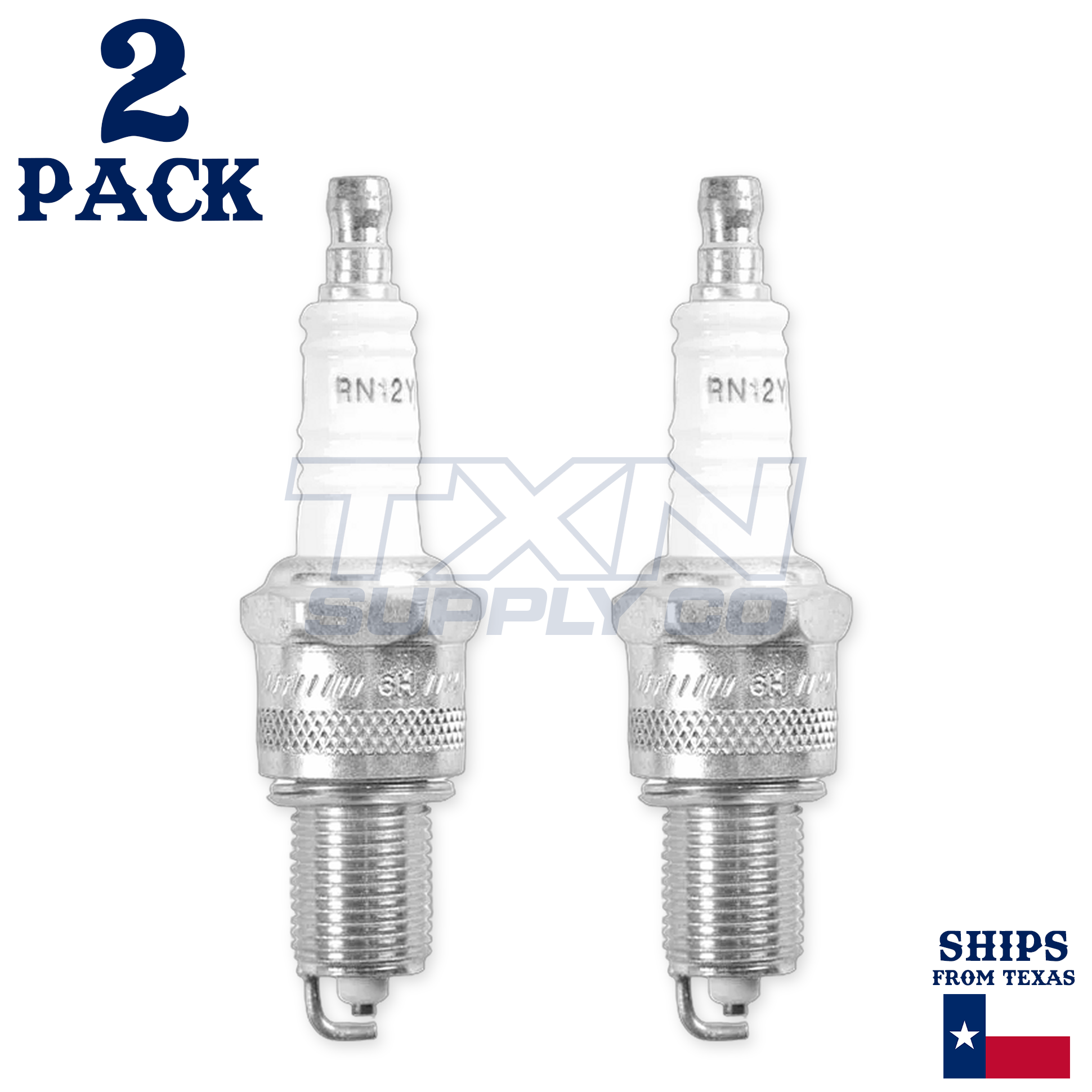 2 Pack Champion Spark Plug - For 1995-1998 FXD Dyna Super Glide Harley-Davidson - Image 2