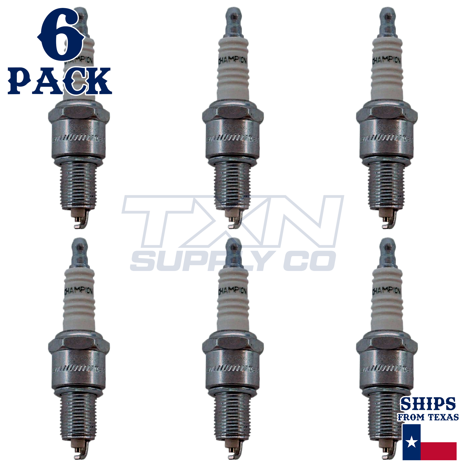 Champion 405 Spark Plugs 6 Pack - Image 1