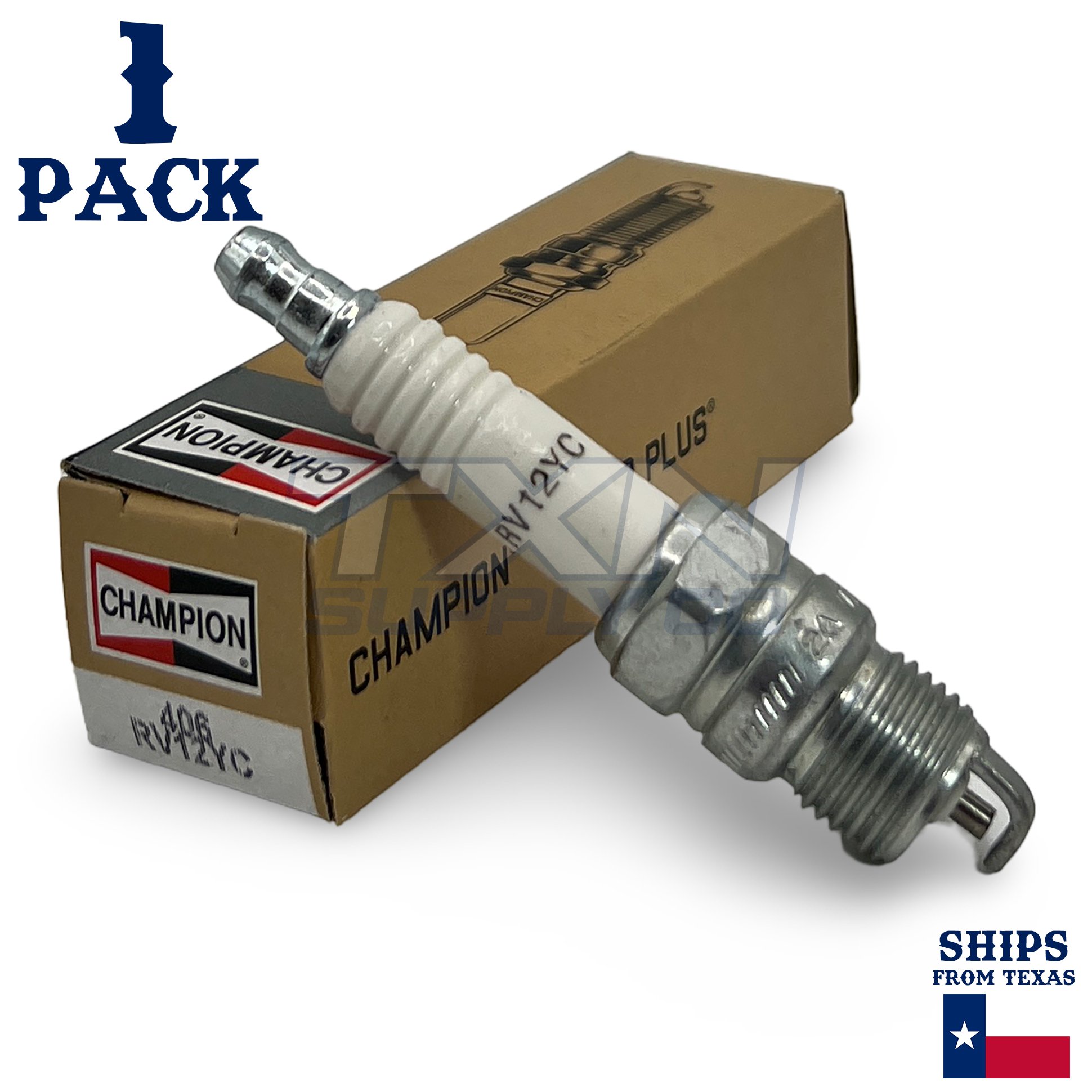 Champion Copper Plus 406 Spark Plug RV12YC - 4 Pack