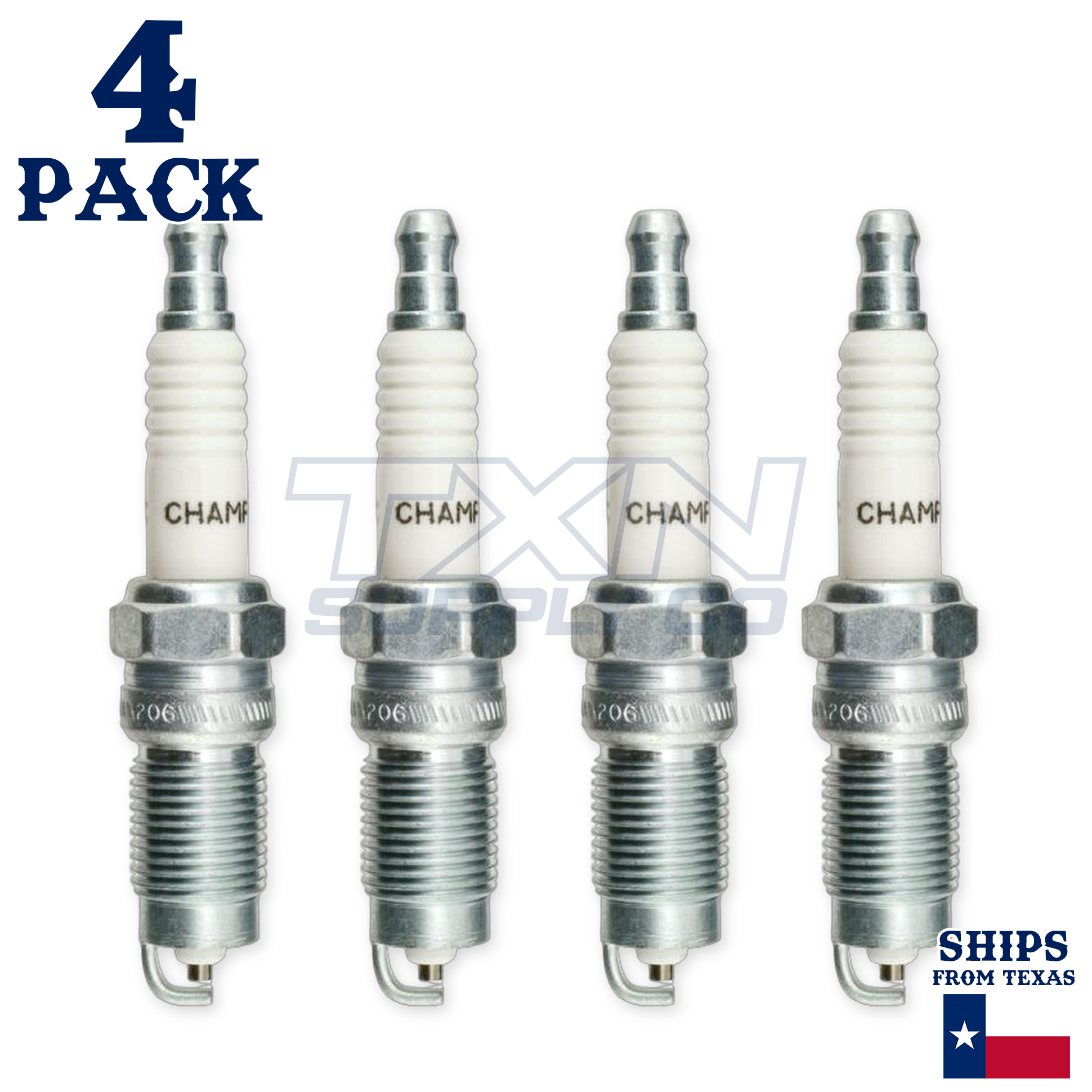 Champion 407 Copper Plus Spark Plugs RS14LC - 4 Pack - Image 2