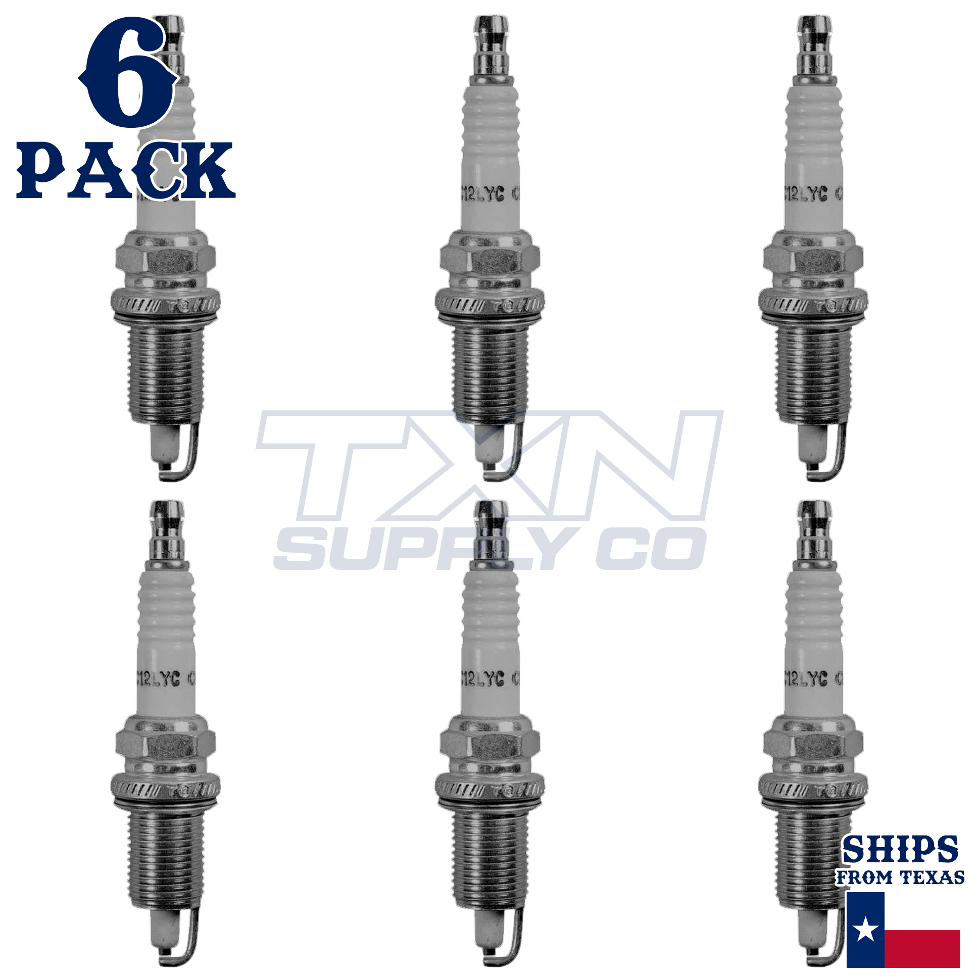 Champion 412 Spark Plugs 6 Pack - Image 1