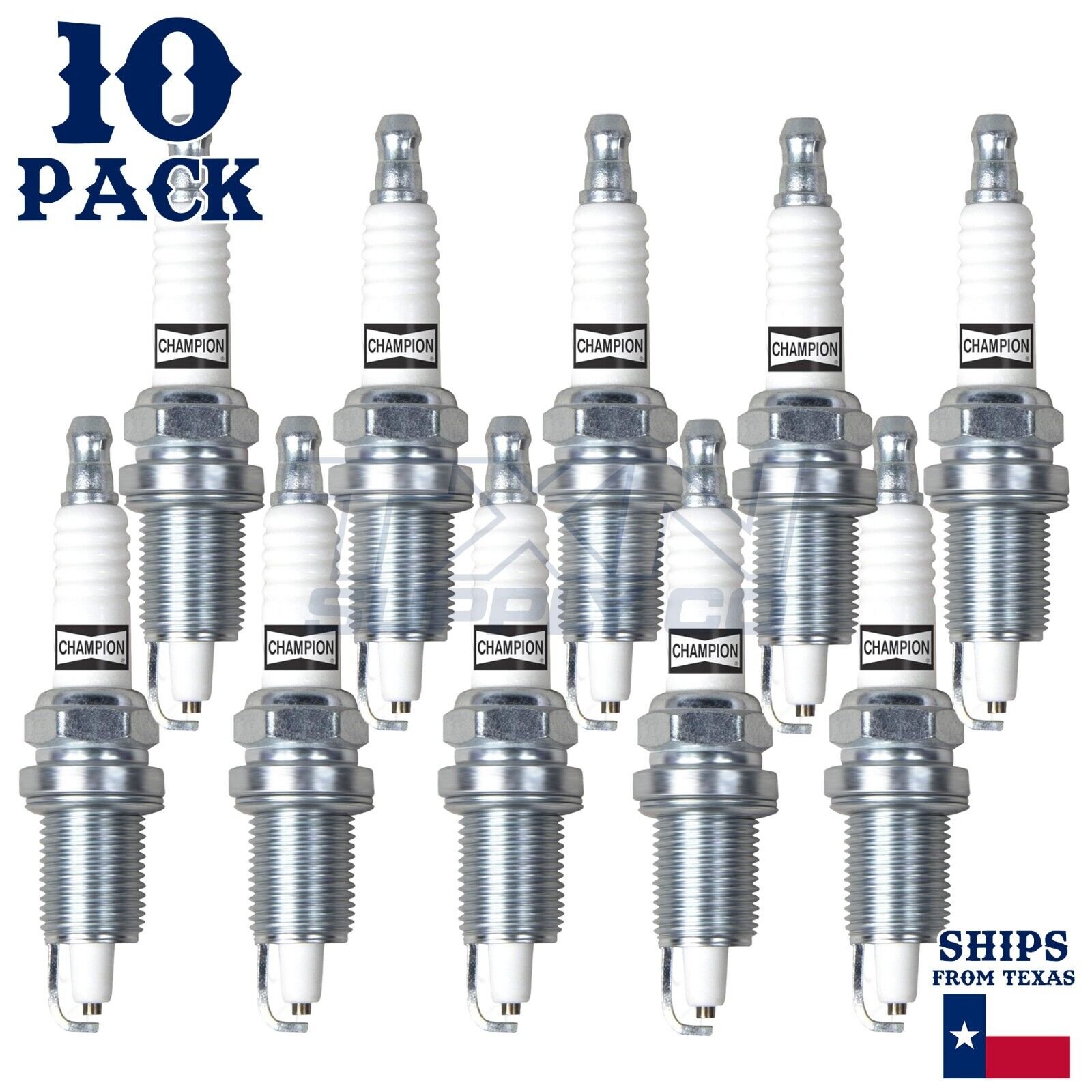 10 Pack Champion Copper Plus Spark Plugs 1994-1995 Dodge Ram 3500 8.0L V10 - Image 2