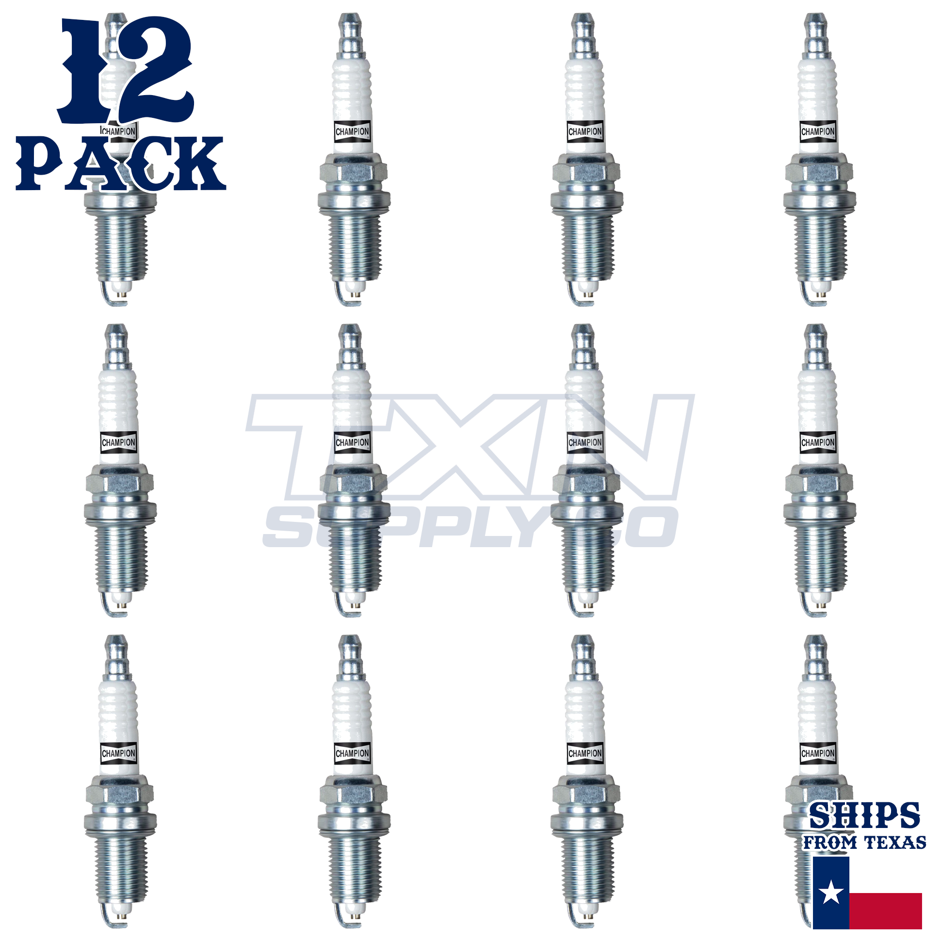 12 Pack Champion Copper Plus Spark Plugs 1993-1997 BMW 850Ci 5.0L 5.4L V12 - Image 2