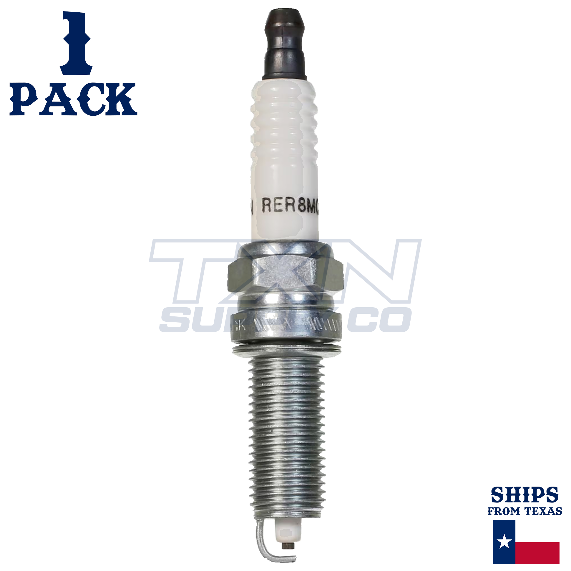 Champion 445 Copper Plus Spark Plugs RER8MC - 1 Pack - Image 1