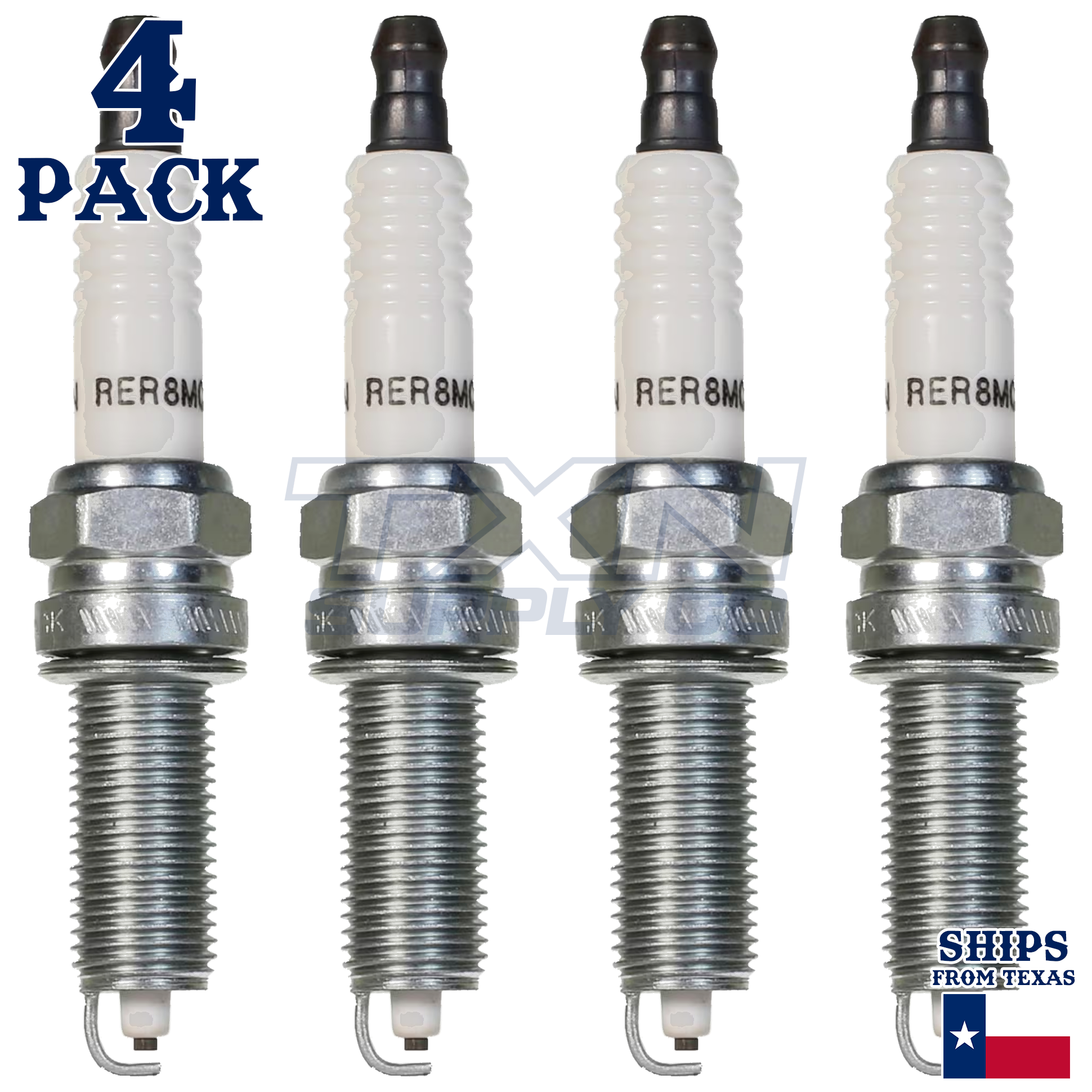 4 Pack Champion Copper Spark Plugs Set for 2014-2016 KIA FORTE L4-1.8L - Image 2