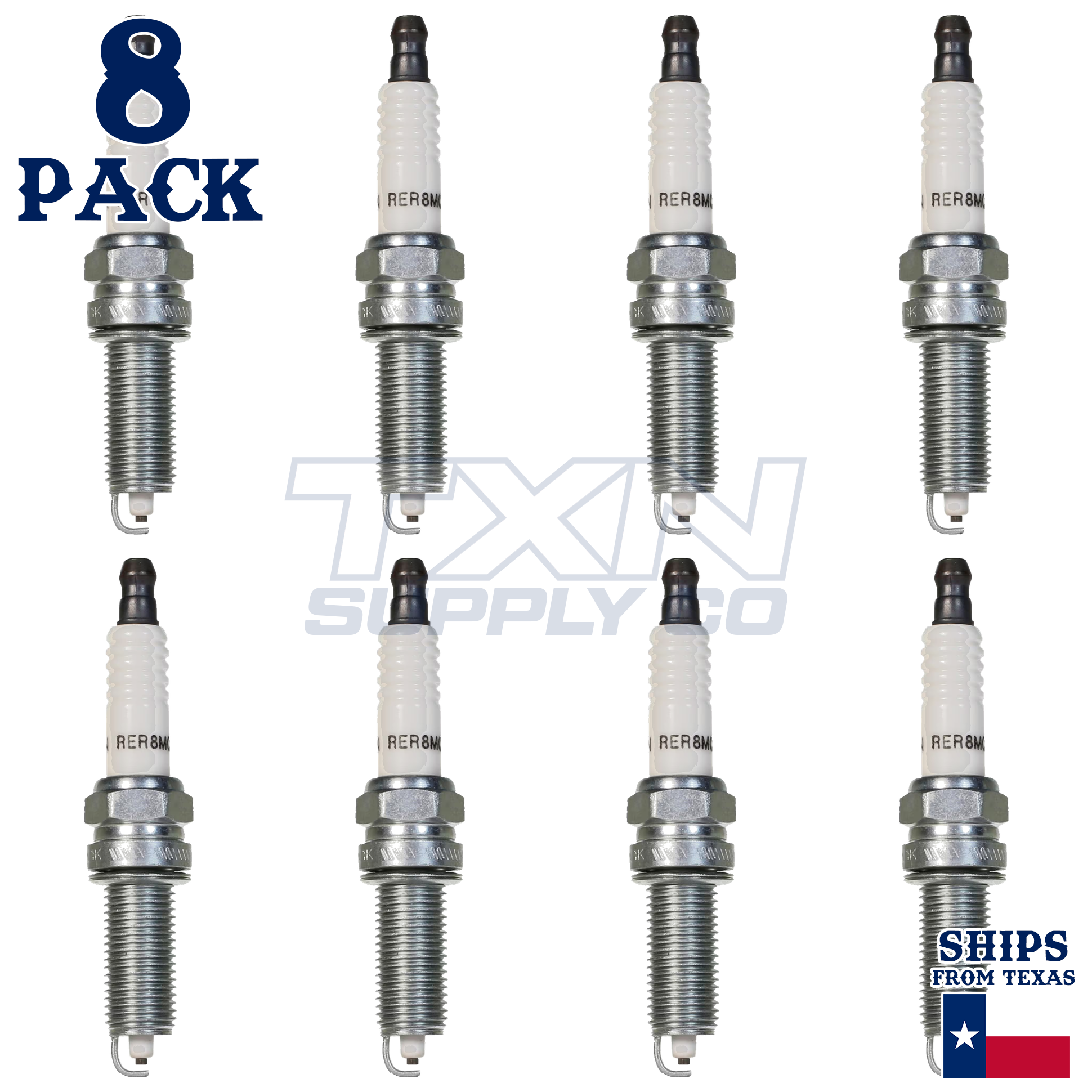 8 Pack Champion Copper Plus Spark Plugs for 2017-2019 Genesis G80 5.0L V8 - Image 2