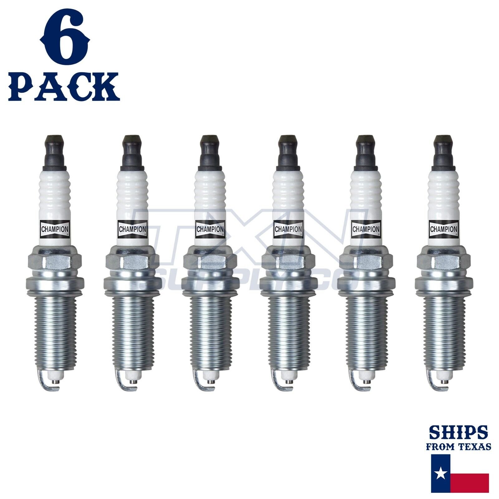 6 Pack Champion Copper Plus Spark Plugs for 2019-2022 Lexus ES350 3.5L V6 - Image 2