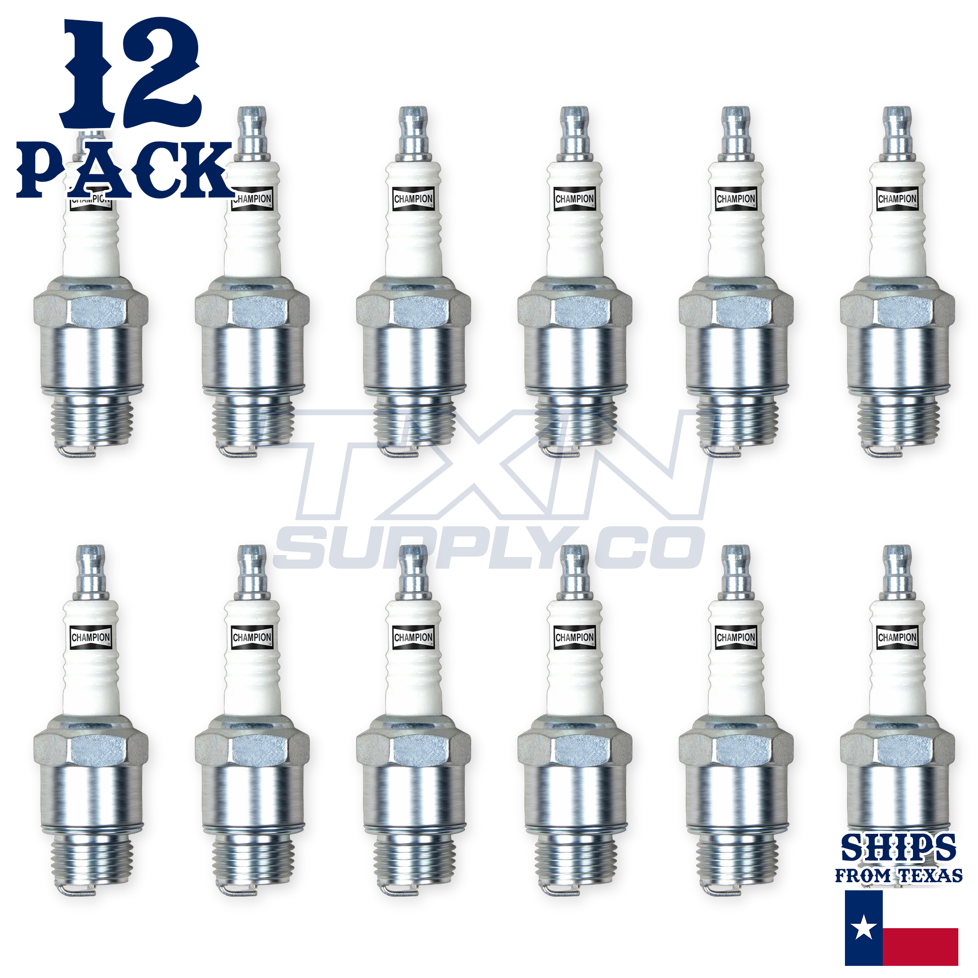 Champion 502 Copper Plus Spark Plug D21 D-21 - 12 Pack - Image 2