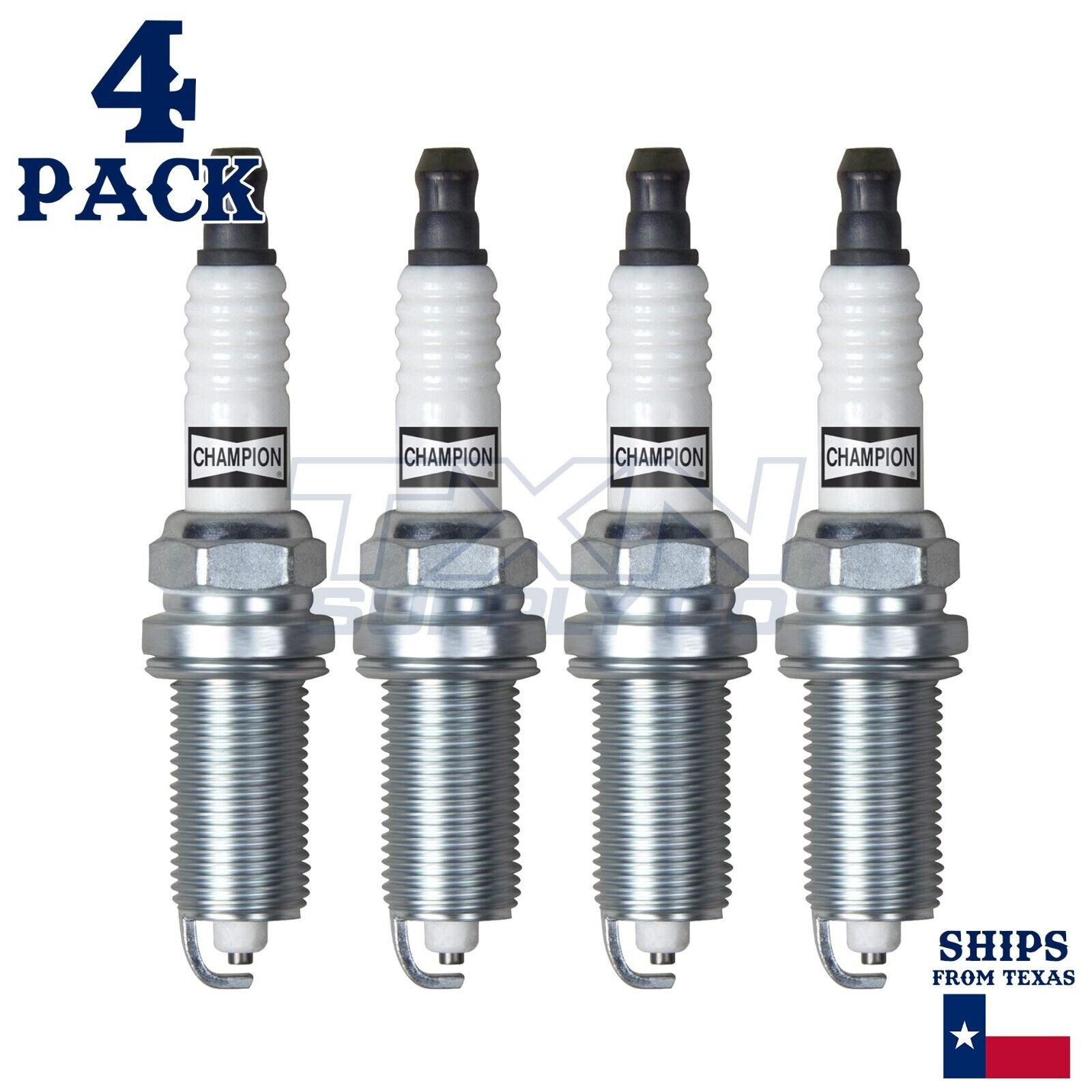 4 Pack Champion Copper Plus Spark Plugs 2014-2019 Chevrolet Impala 2.5L L4 - Image 2