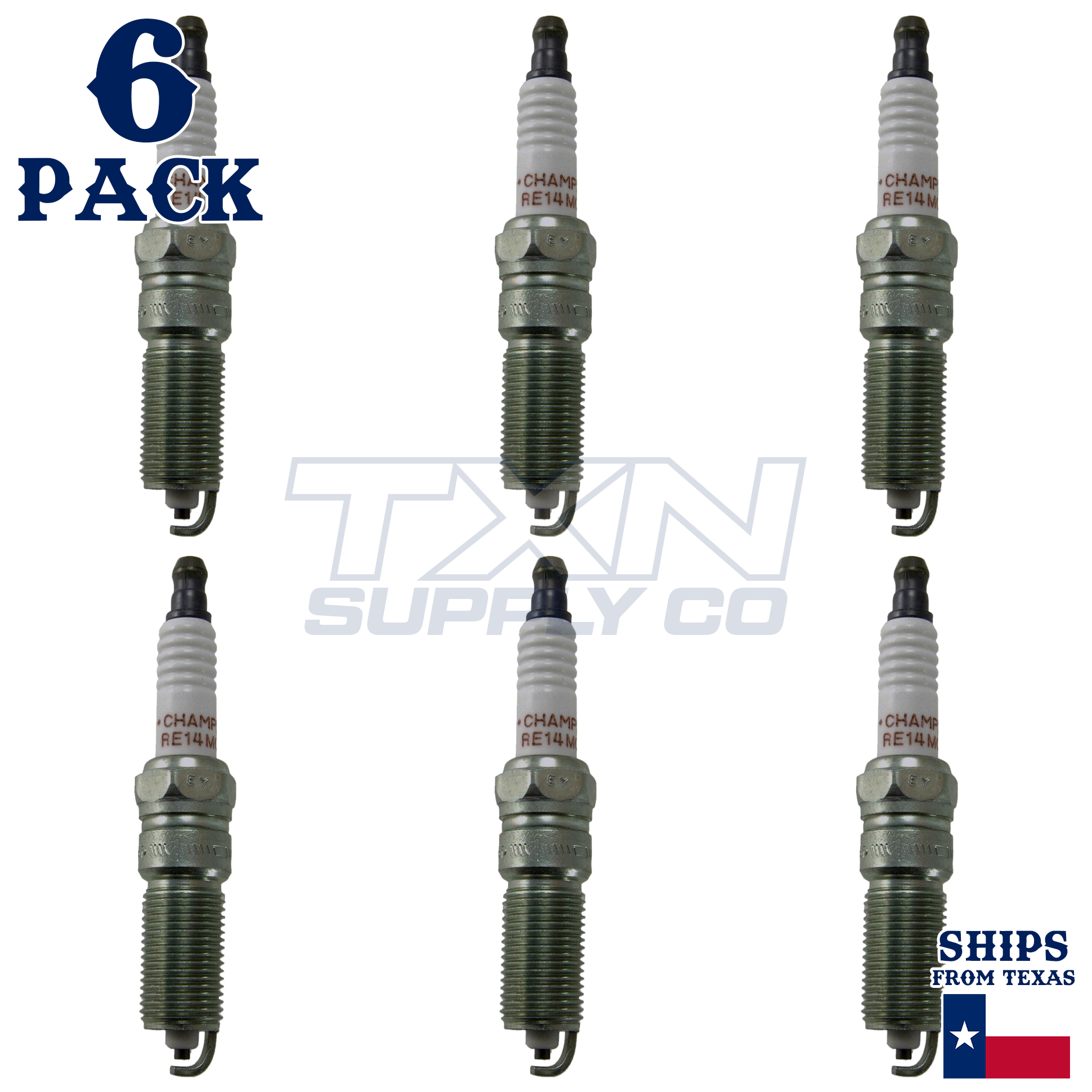 Champion 570 Spark Plugs 6 Pack - Image 1