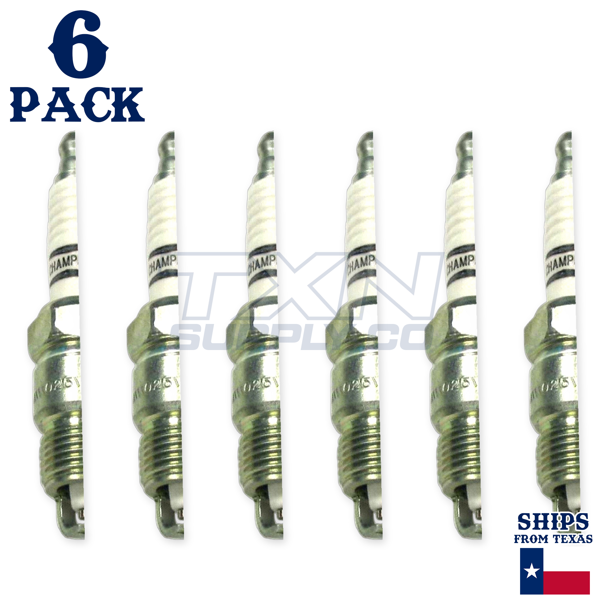 Champion 7018 Double Platinum Spark Plugs RV17PMP4 - 6 Pack - Image 2