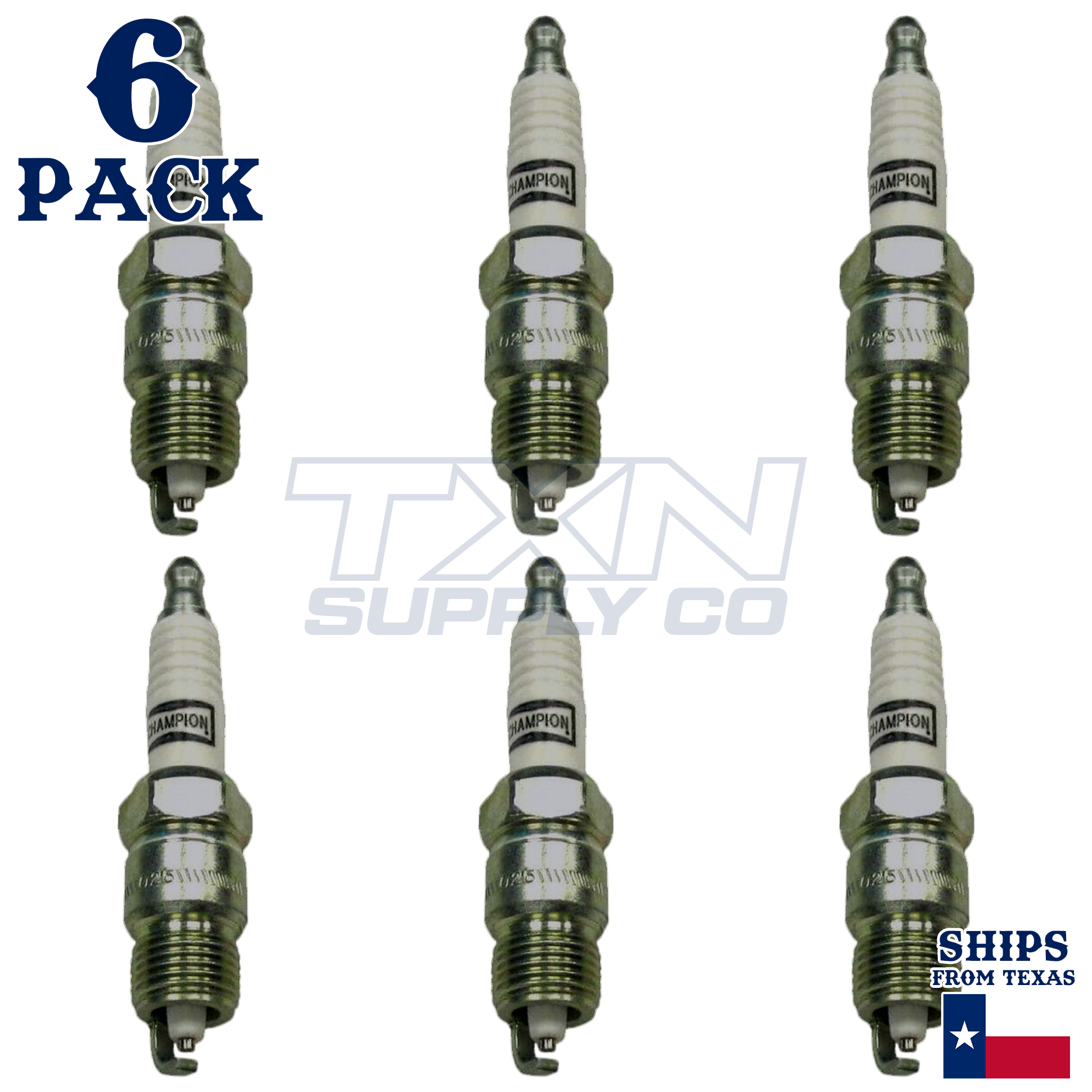 Champion 7018 Spark Plugs 6 Pack