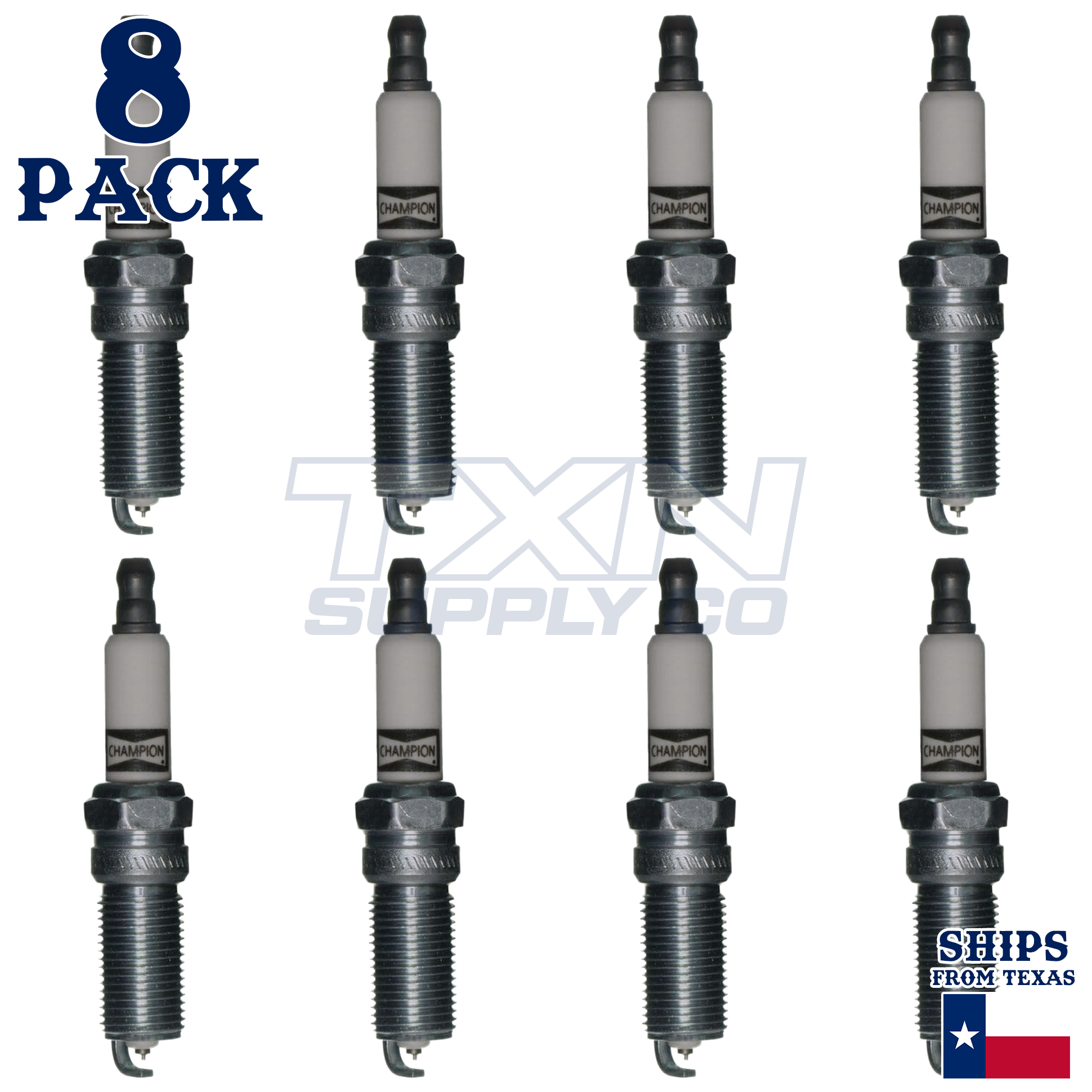 Champion 7032 Spark Plugs 8 Pack - Image 1