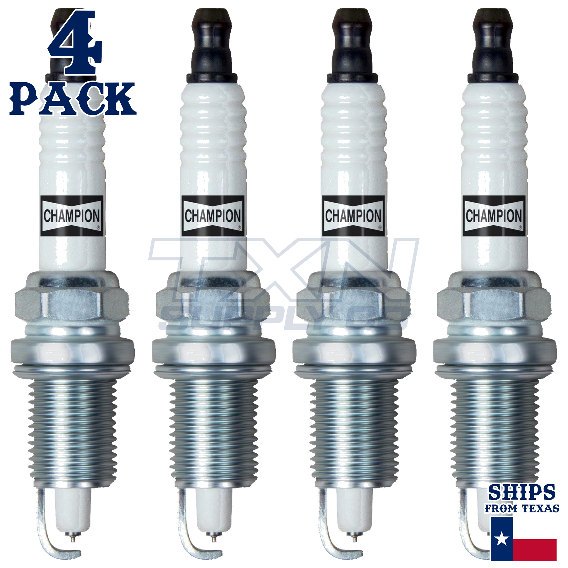 4 Pack Champion Platinum Spark Plugs for 1996-2002 Dodge Dakota 2.5L L4 - Image 2