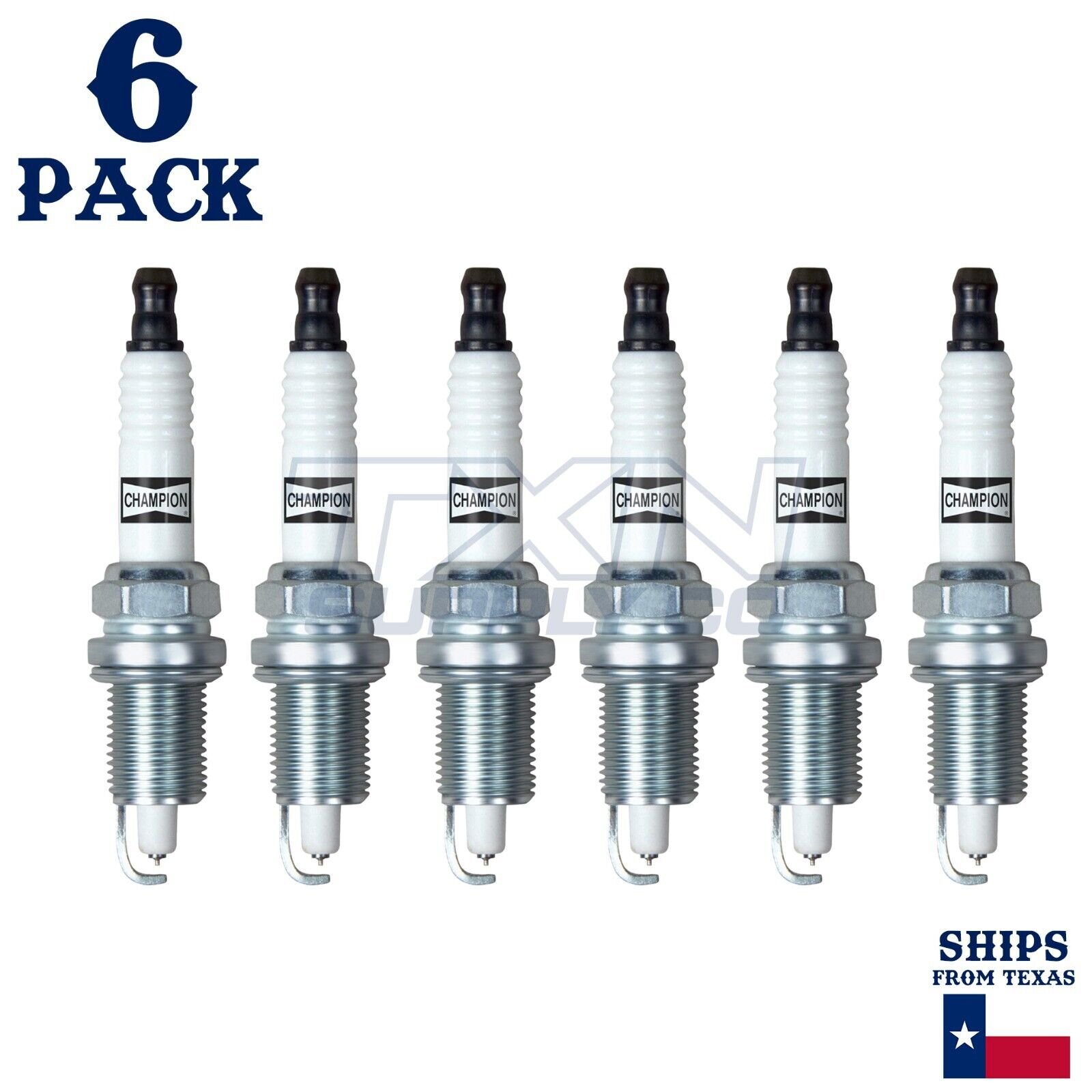 6 Pack Champion Platinum Spark Plugs for 1993-1997 Eagle Vision 3.5L V6 - Image 2