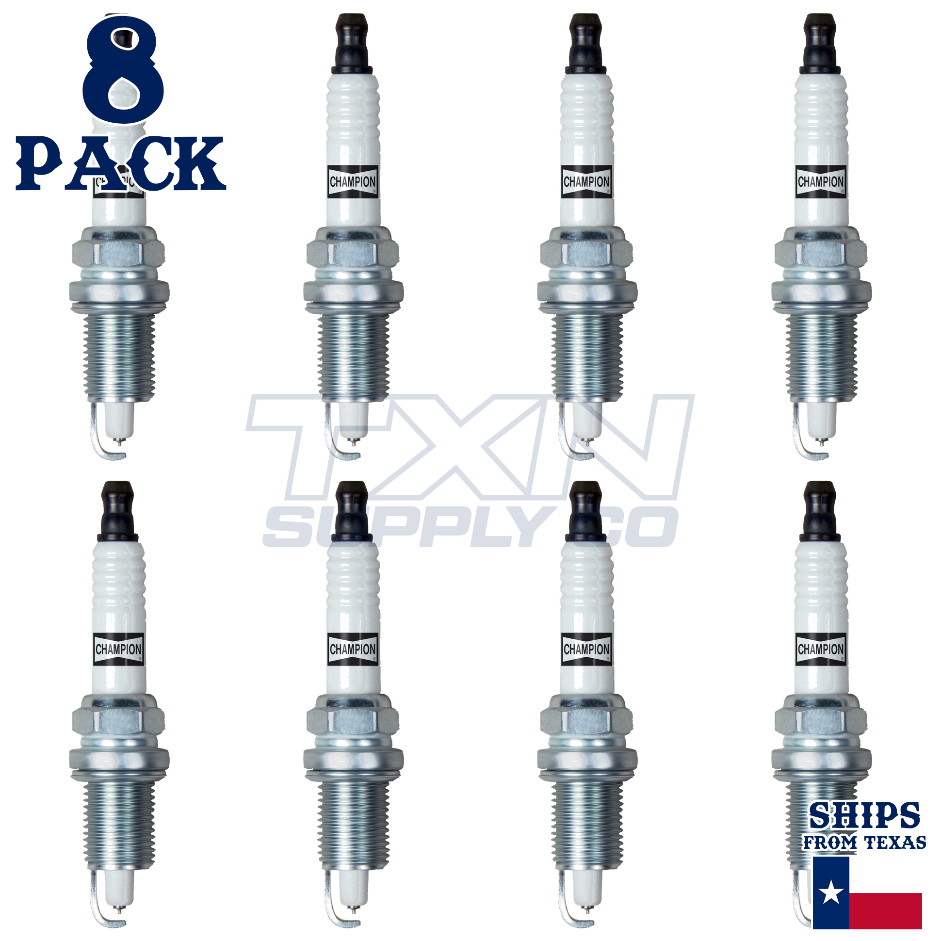 Champion 7034 Double Platinum Spark Plugs RC12PEPB5 - 8 Pack - Image 2