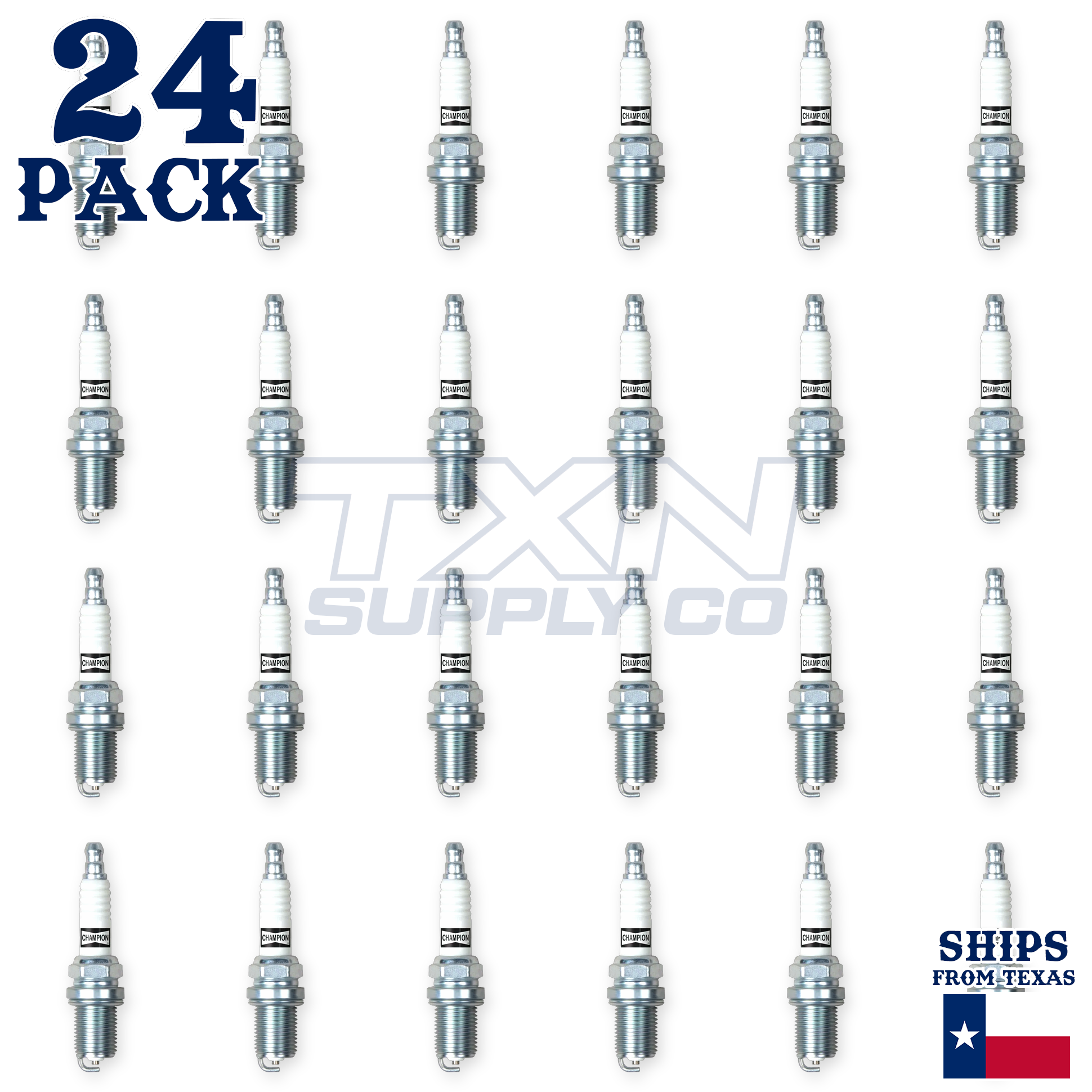 (24) Champion RC12YC Copper Plus 71 Small Engine Spark Plug - 24 Spark Plugs - Image 2