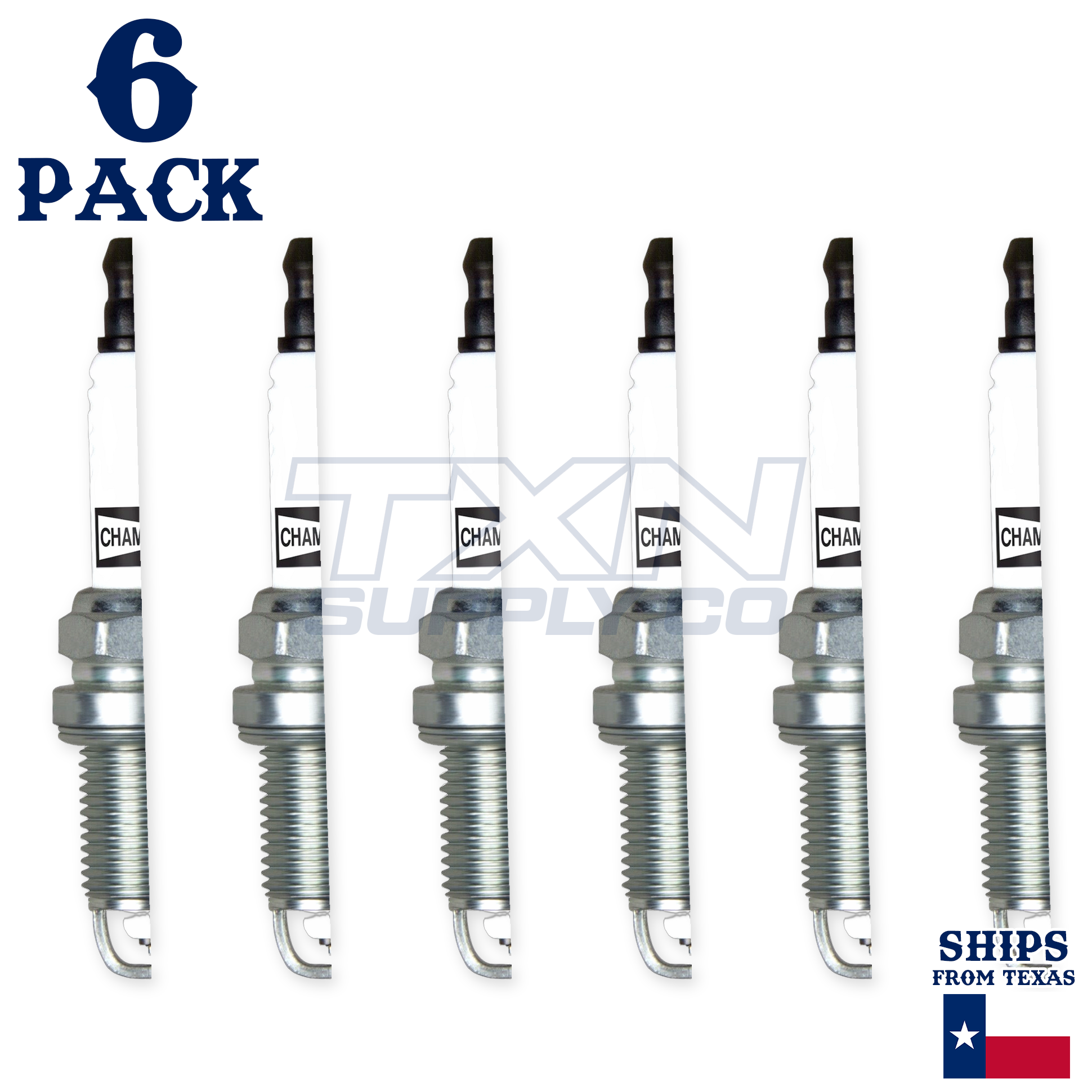 Champion 7318 Double Platinum Spark Plugs RC12PMPB4 - 6 Pack - Image 2