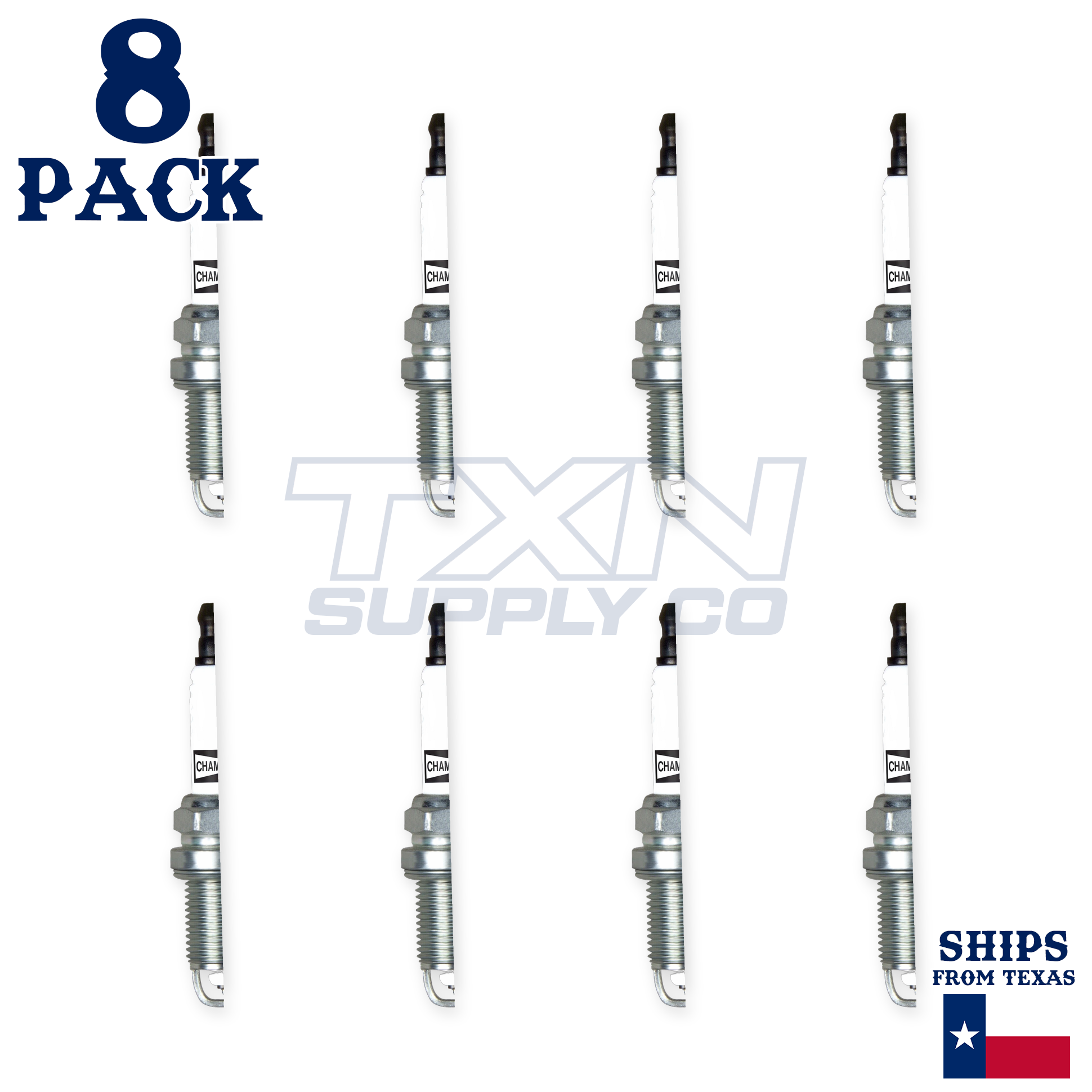 Champion 7318 Double Platinum Spark Plugs RC12PMPB4 - 8 Pack - Image 2
