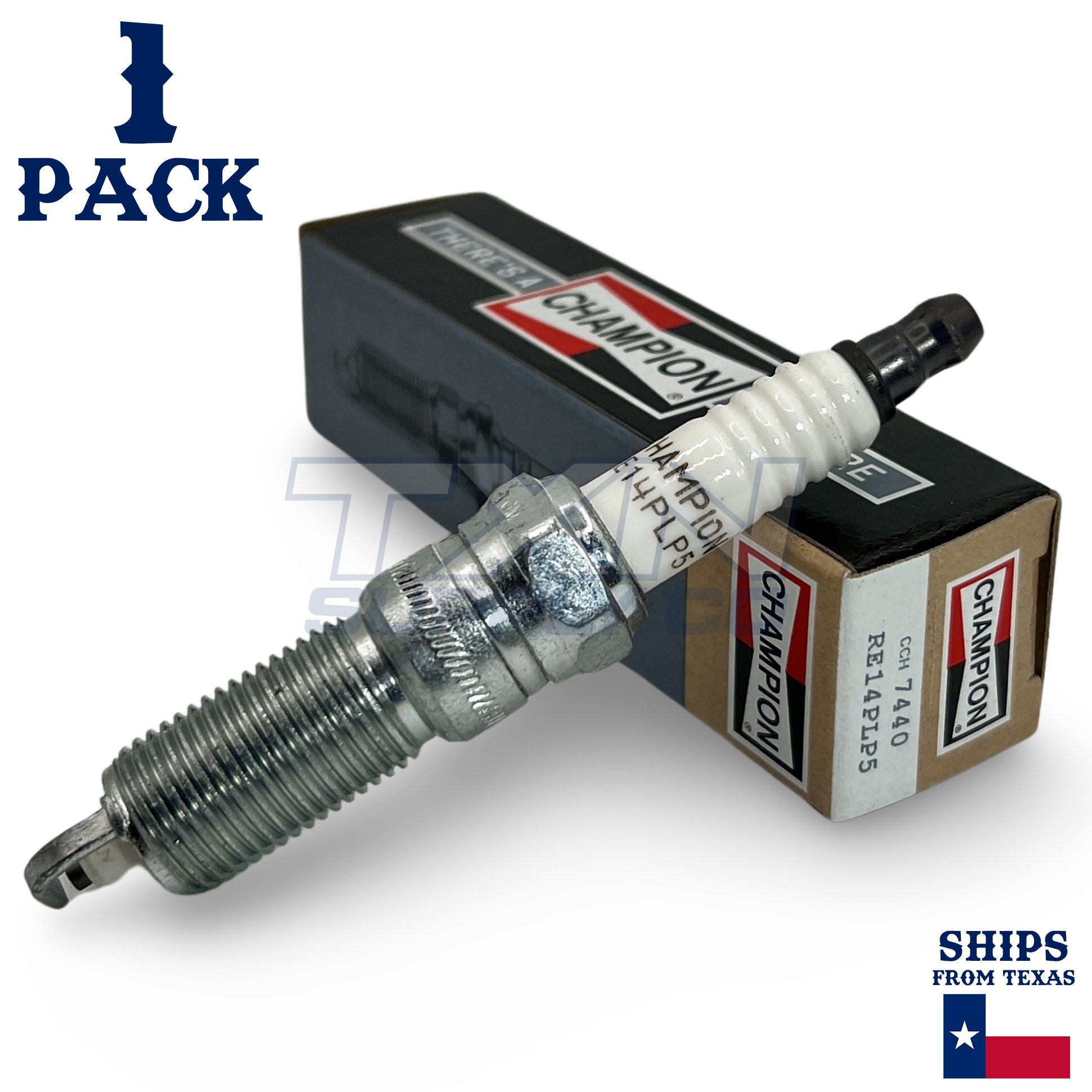 Champion 7440 Double Platinum Spark Plug RE14PLP5 - 1 Pack - Image 1