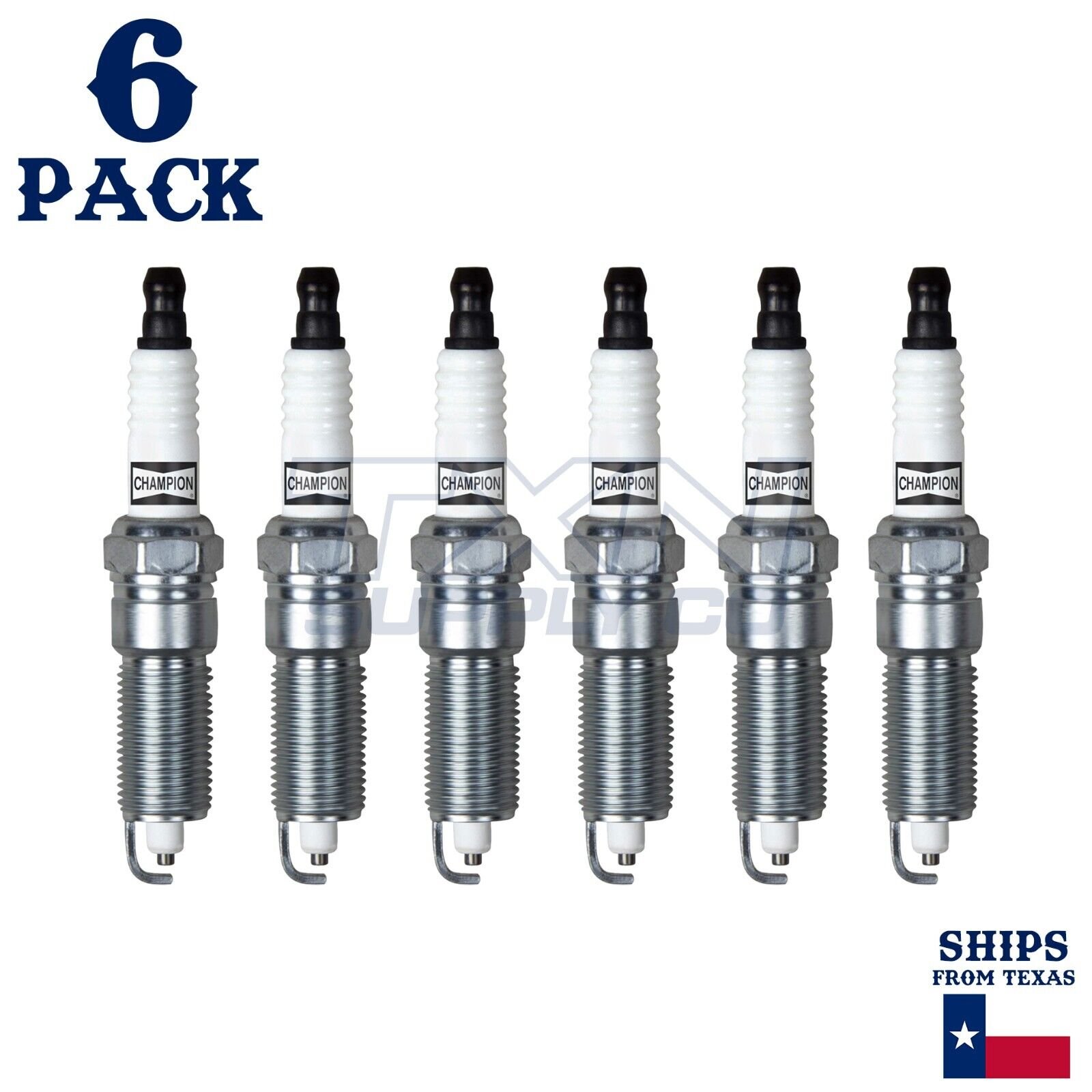 6 Pack Spark Plugs Champion Platinum Set For 2009-2010 Volkswagen Routan 3.8L - Image 2