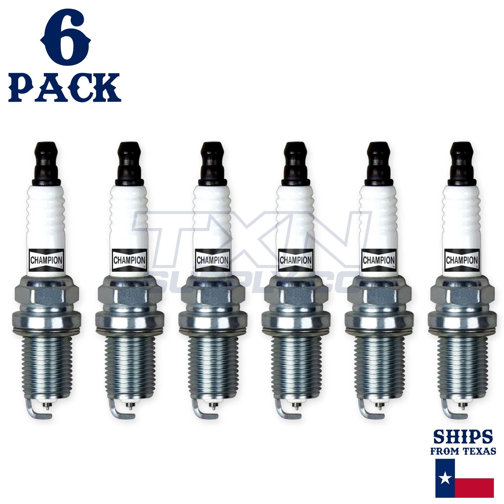 Champion 7546 Double Platinum Spark Plugs RC10PYPB4 - 6 Pack - Image 2