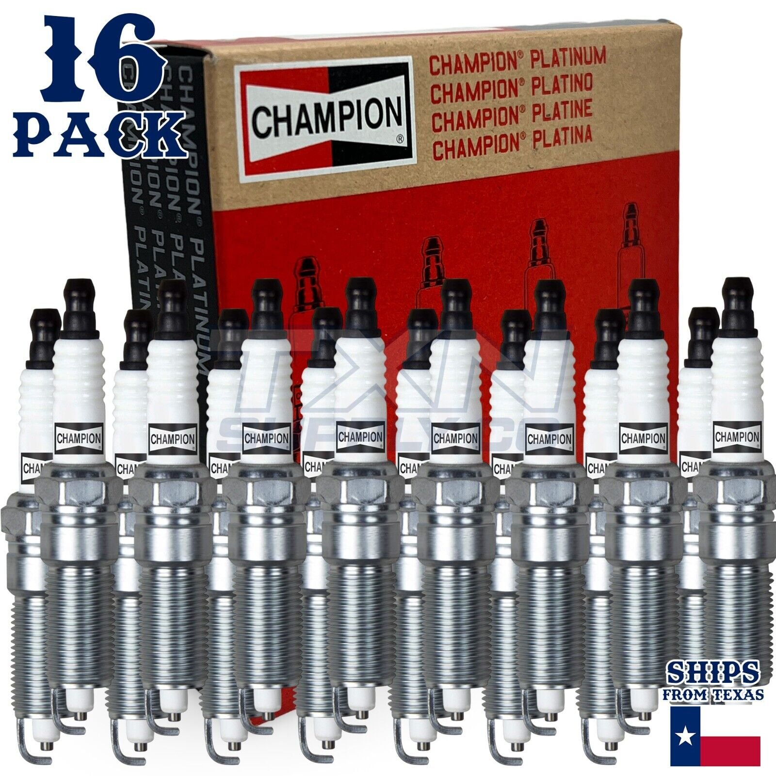 16 Pack Spark Plugs Champion Platinum Set For 2004-2008 Dodge Durango V8-5.7L