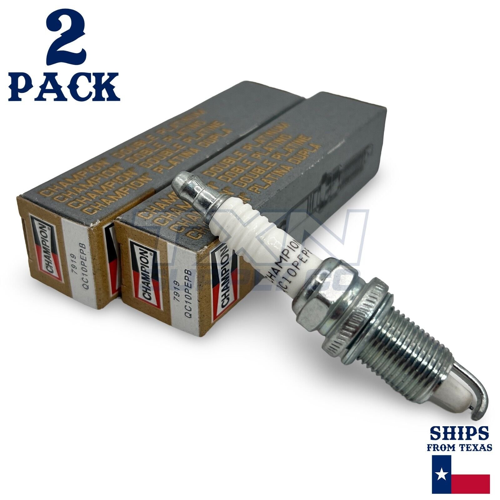 Champion 7919 Spark Plugs QC10PEPB - 2 Pack