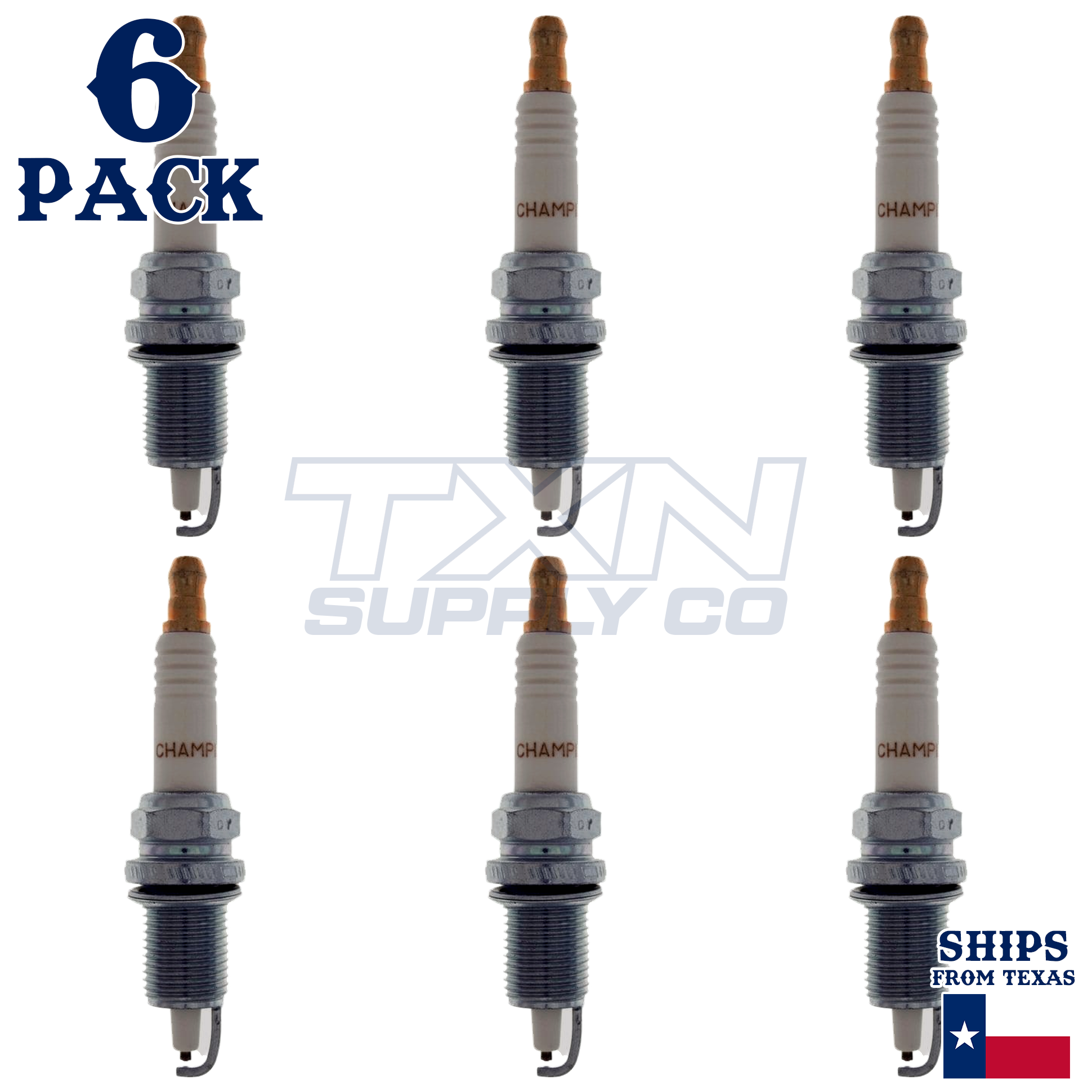 Champion 7919 Spark Plugs 6 Pack - Image 1