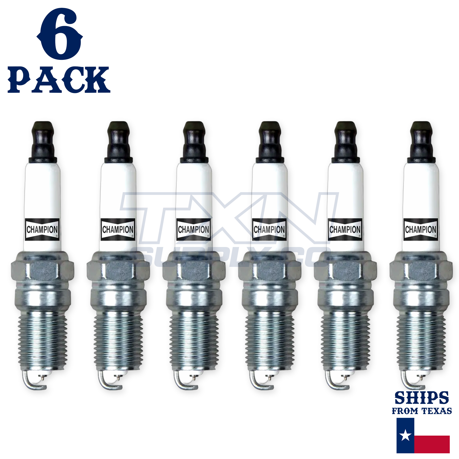 Champion 7963 Double Platinum Spark Plugs RS12PYPB5 - 6 Pack - Image 2