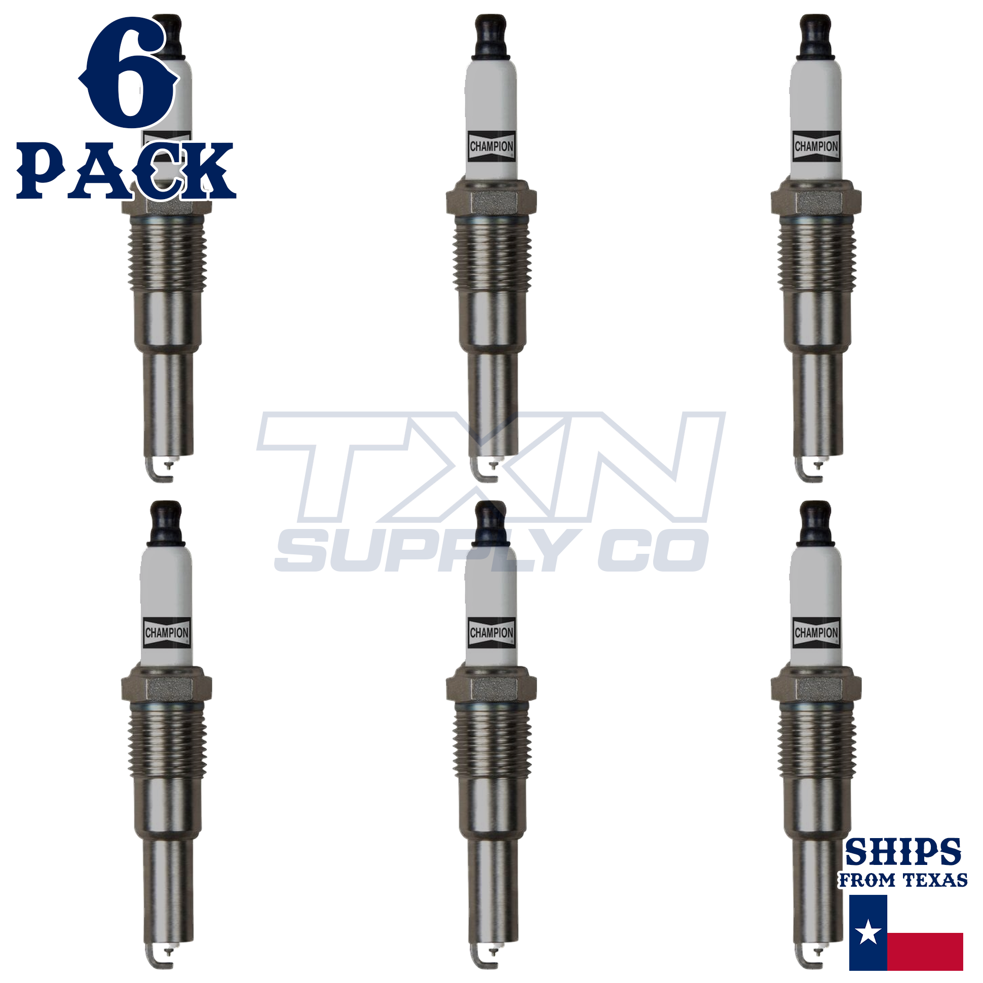 Champion 7989 Spark Plugs 6 Pack - Image 1