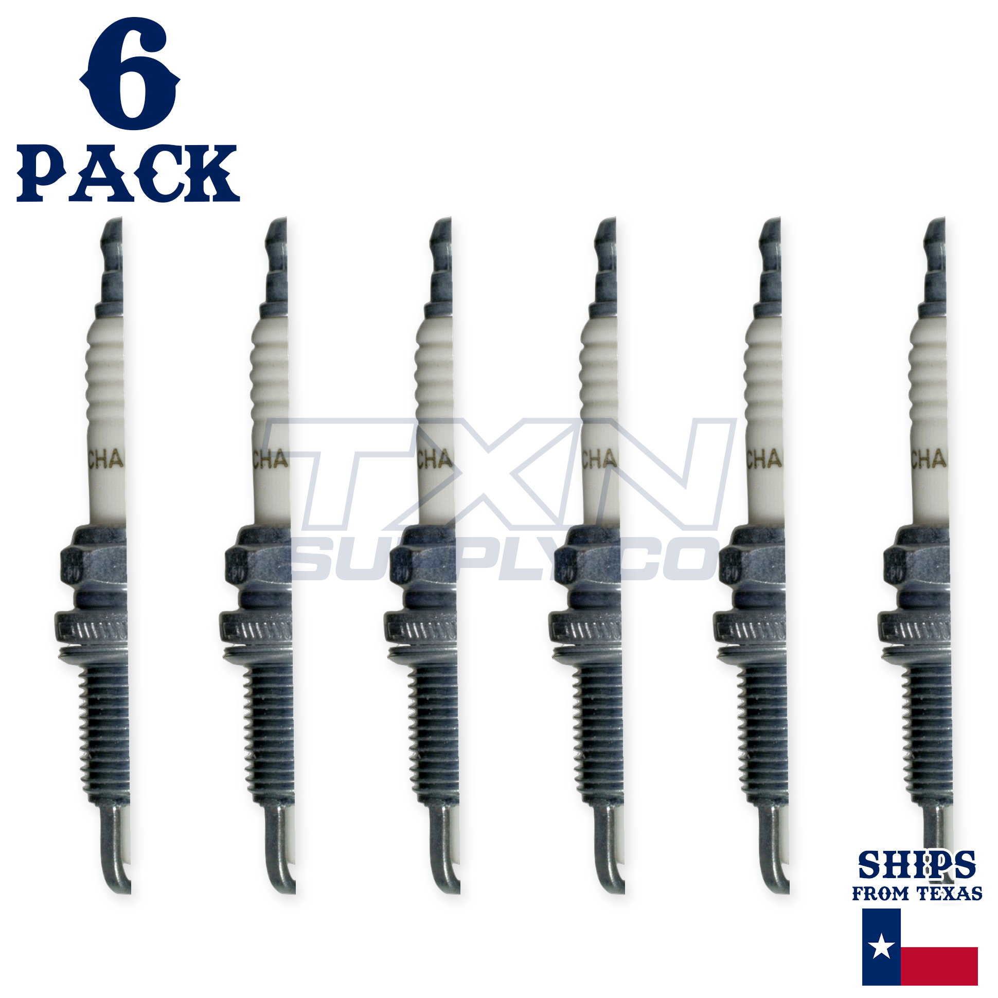 Champion 82 Copper Plus Spark Plugs RFN14LY - 6 Pack - Image 2