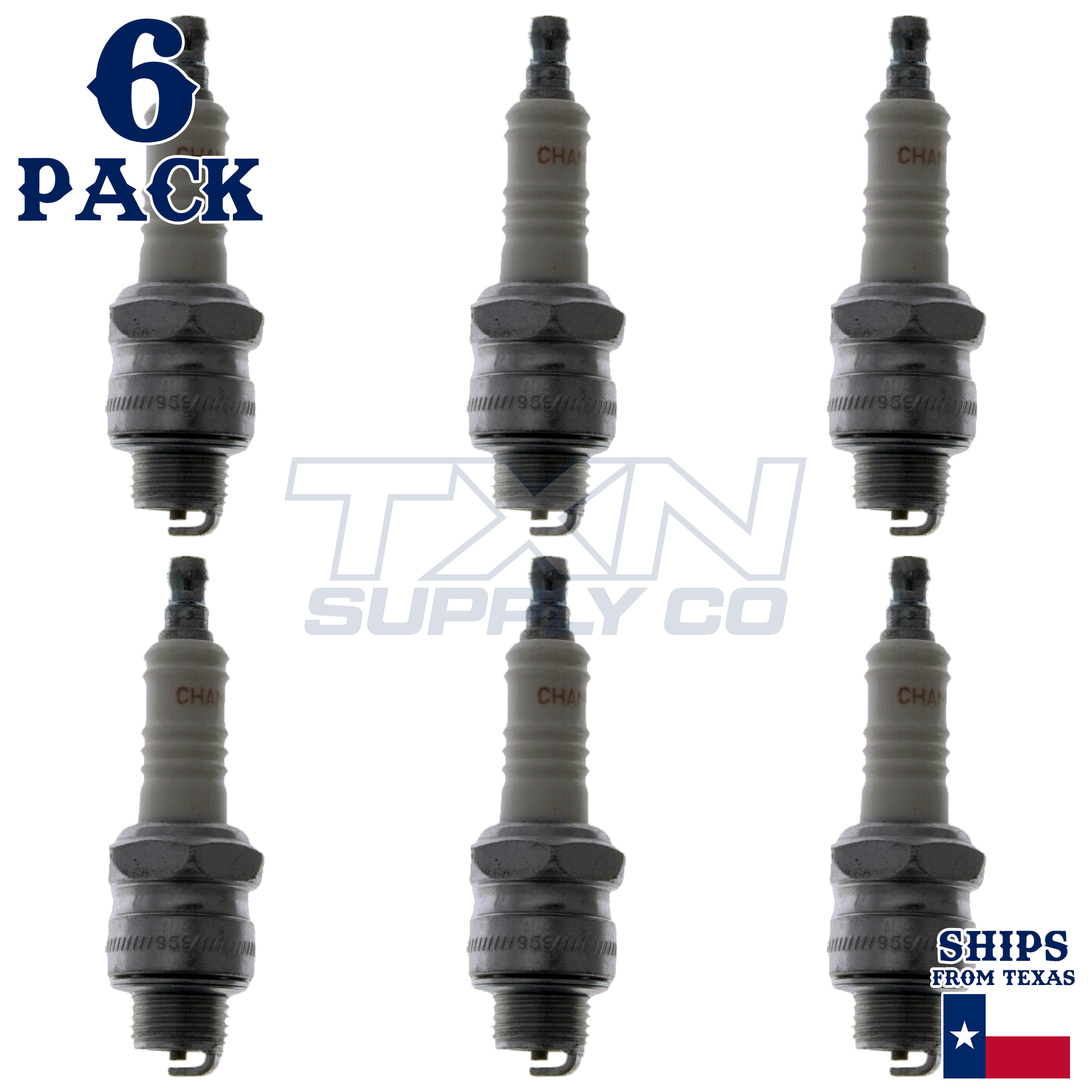 Champion 825 Spark Plugs 6 Pack - Image 1