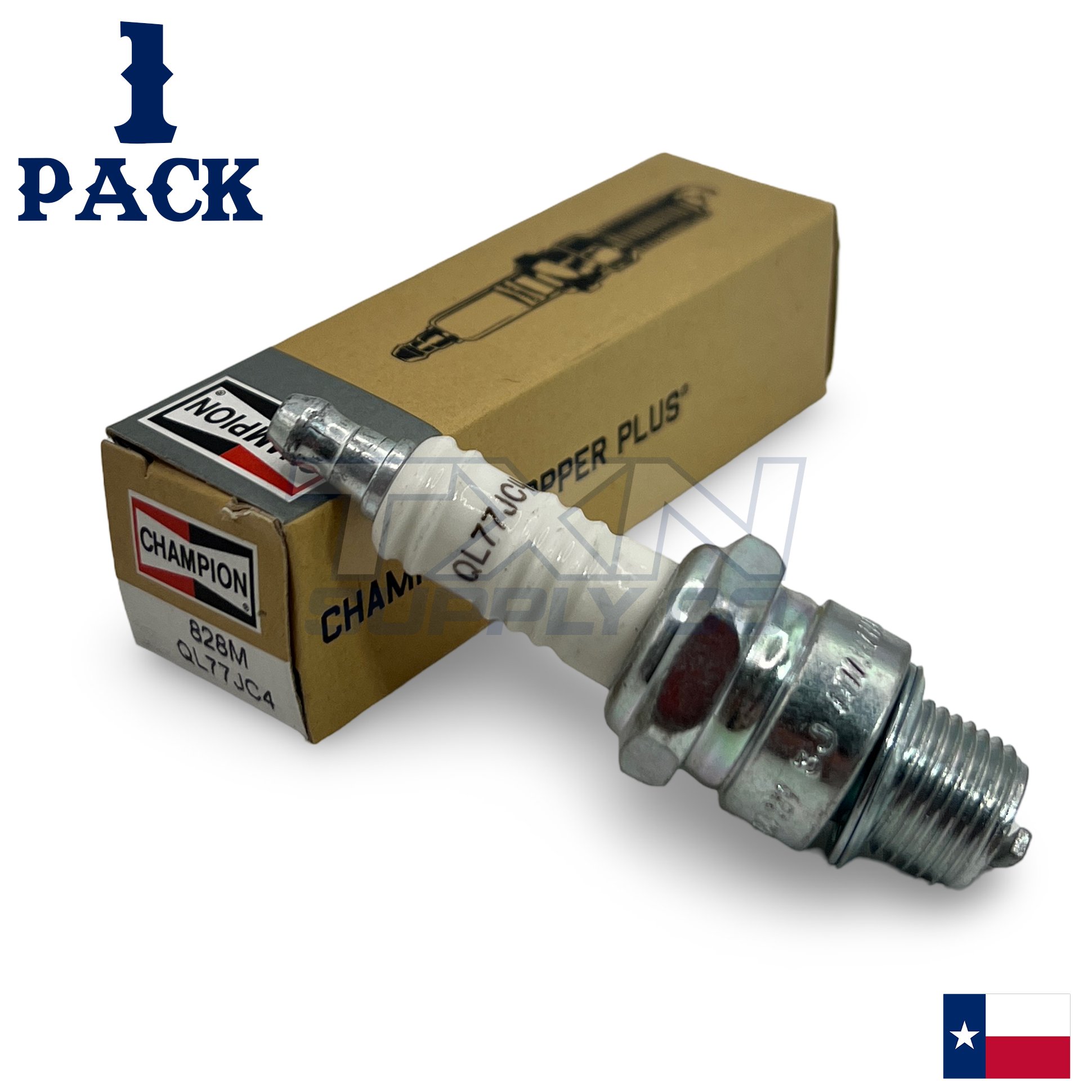Champion 828M Copper Plus Spark Plug QL77JC4 - 1 Pack - Small Engine