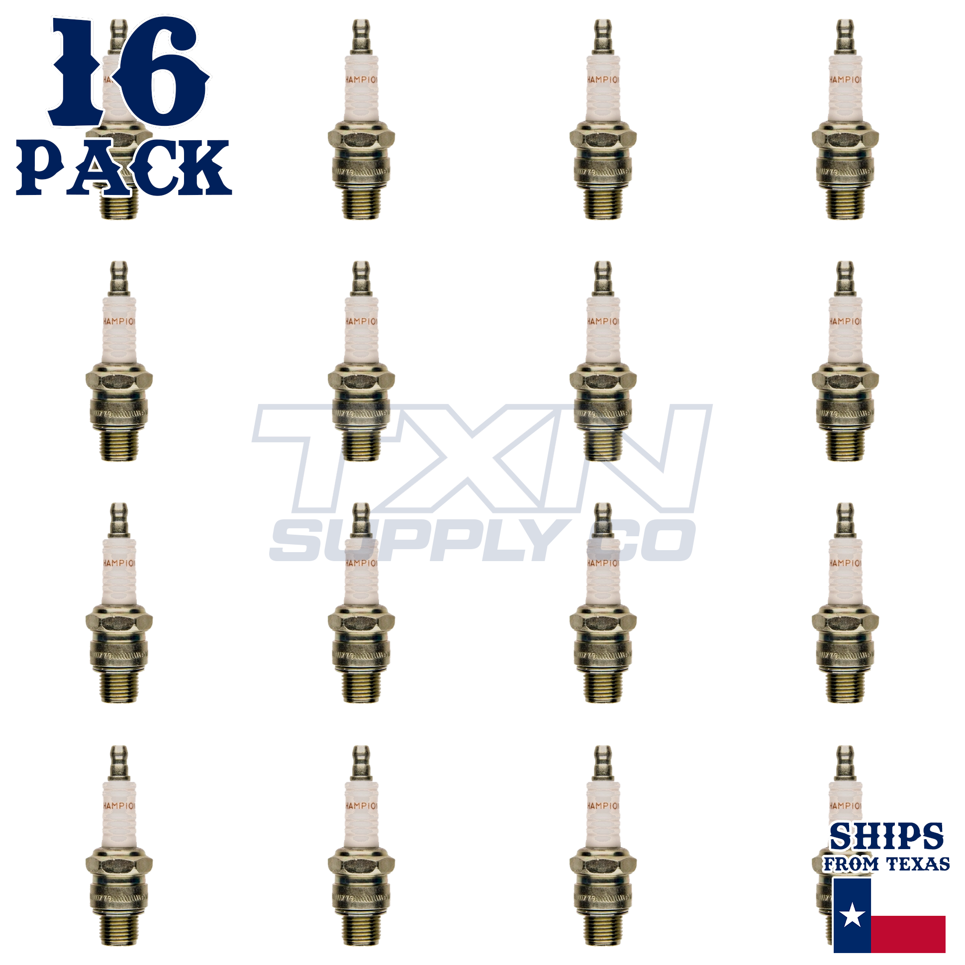 Champion 833M Marine Spark Plug L78V - 16 Pack - Image 1