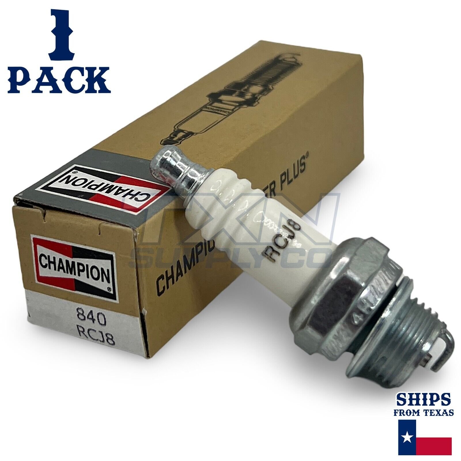 Champion Copper Plus Small Engine 840 Spark Plug (Carton of 1) - RCJ8 - Image 1