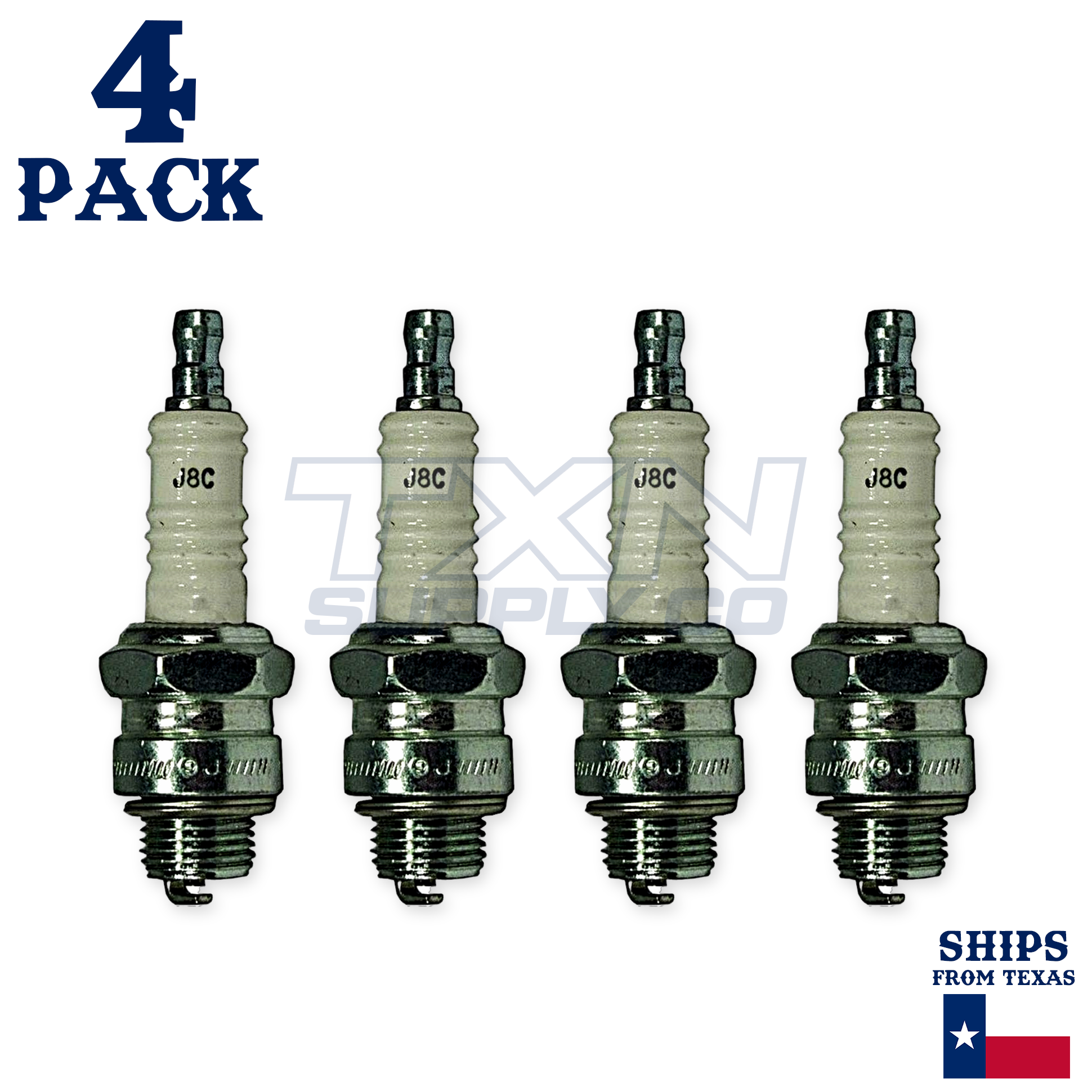 Champion 841 Copper Plus Spark Plug J8C - 4 Pack - Image 2